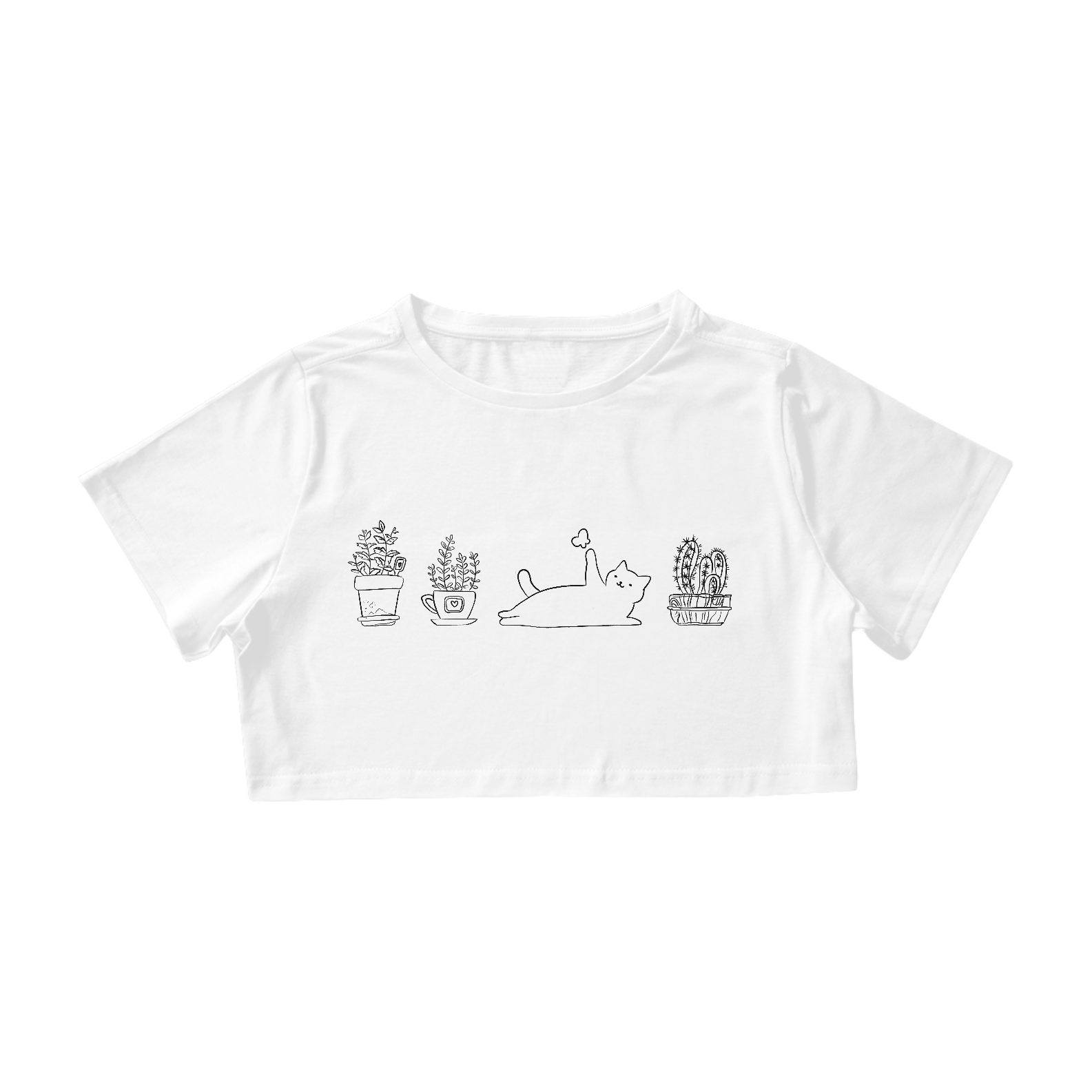 Camisa Cropped Branca