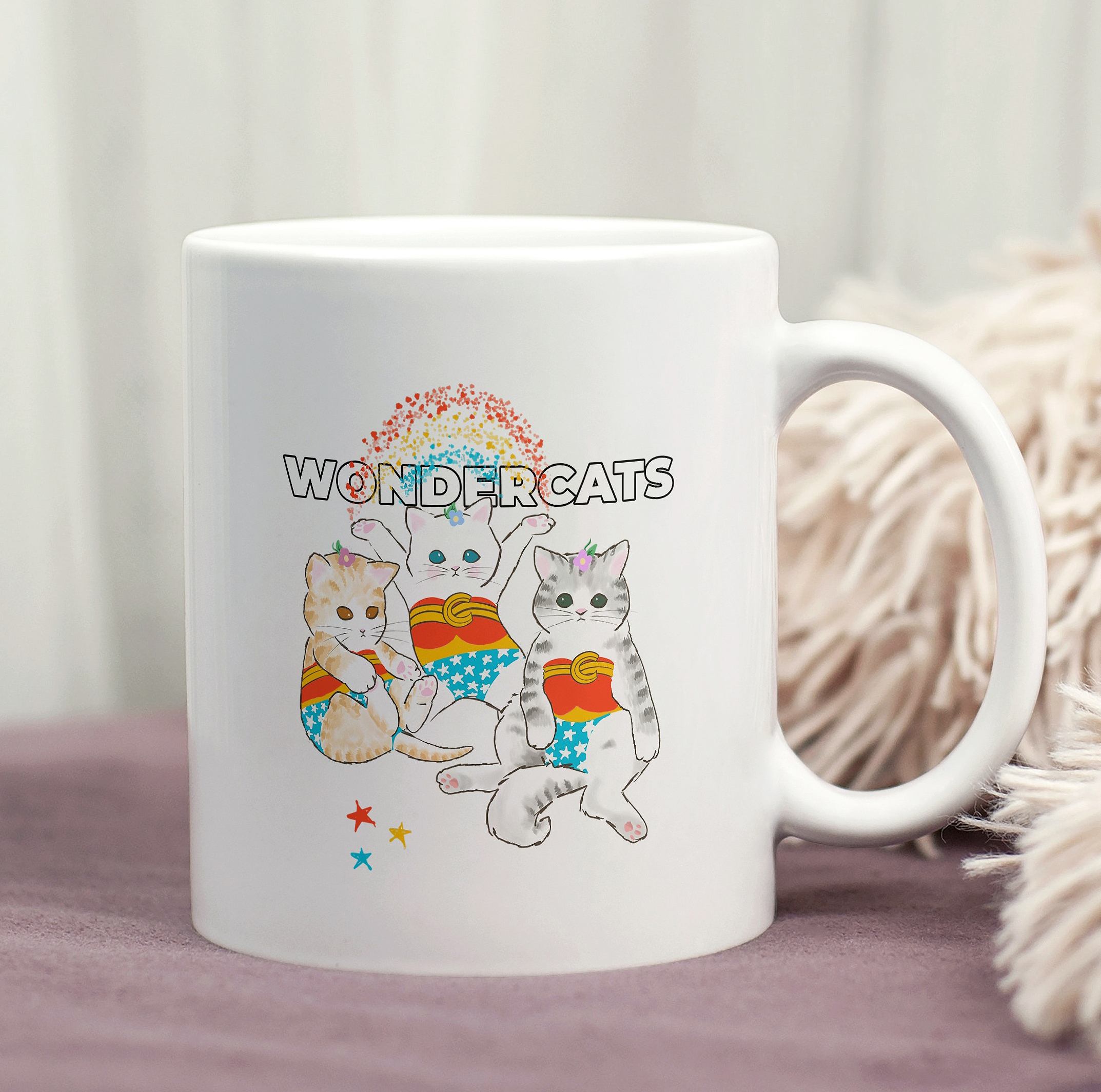Nome do produto  Caneca Wonder Cats