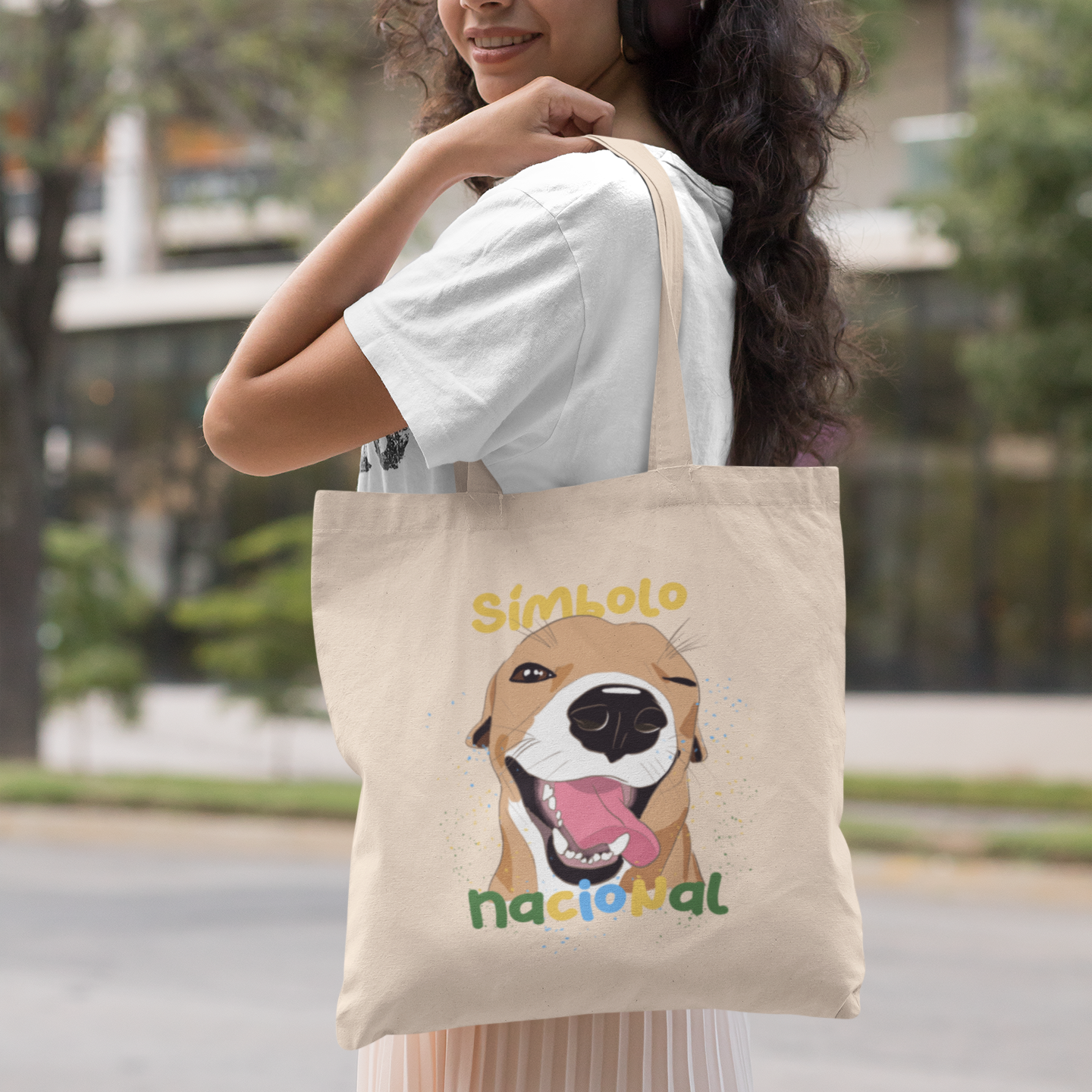 Nome do produto  Ecobag Vira-lata Caramelo Símbolo Nacional