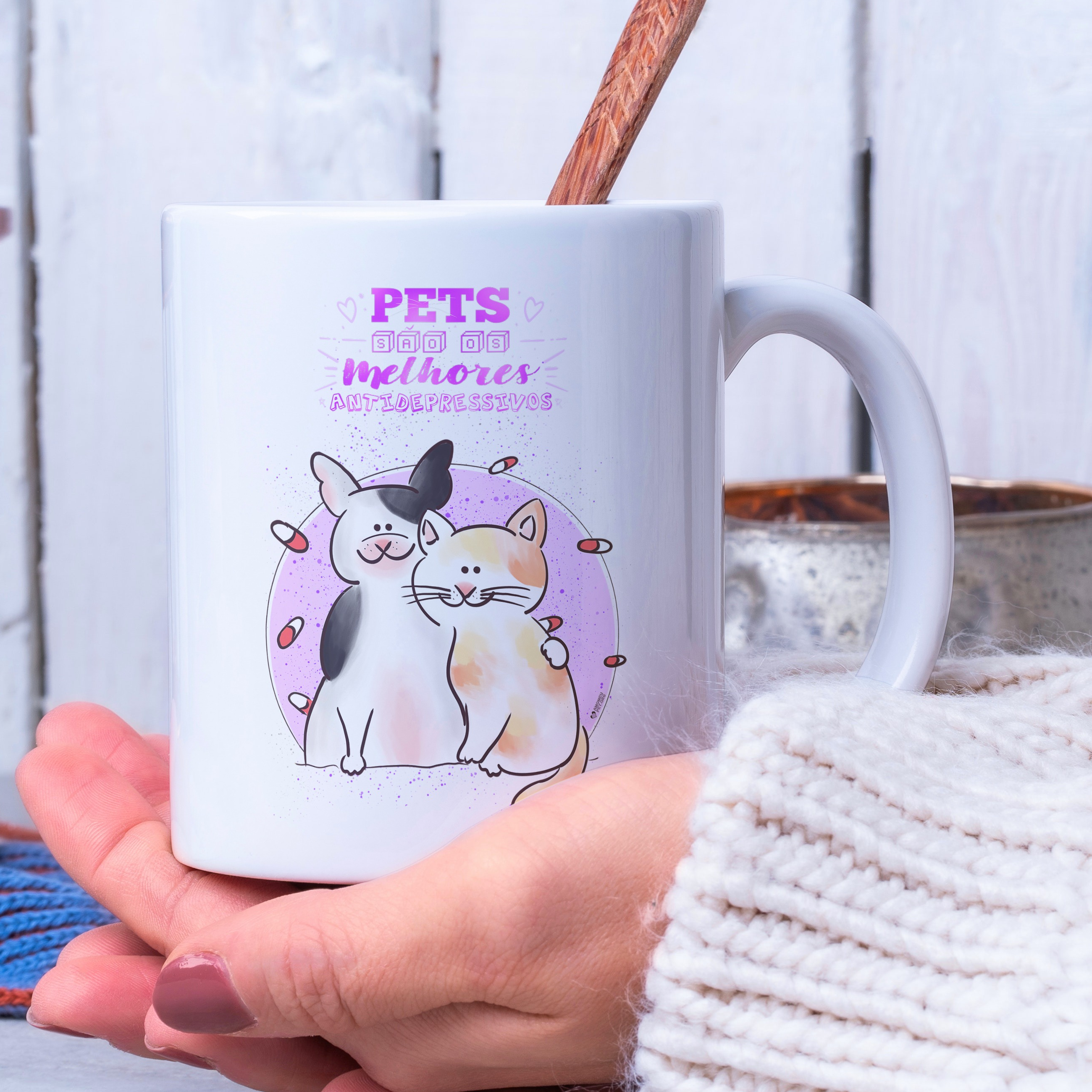 Nome do produto  Caneca Pets São os Melhores Antidepressivos