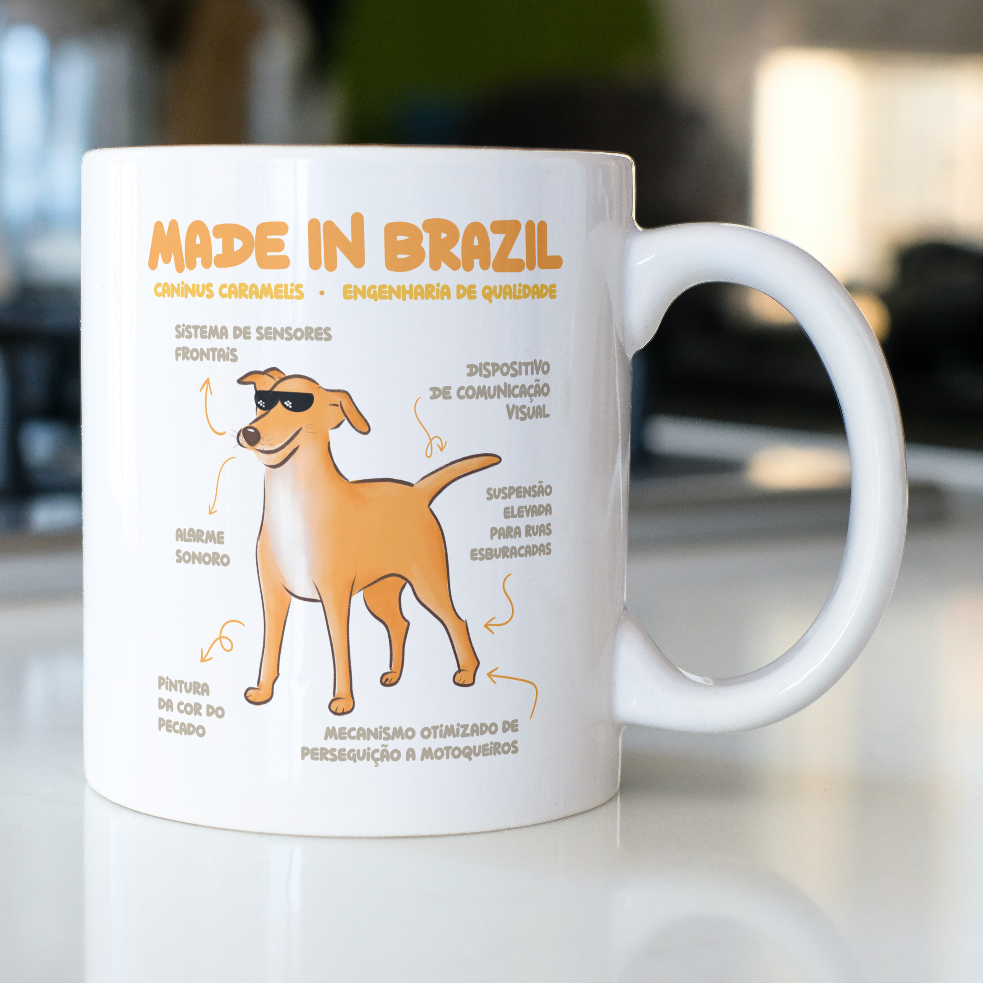 Nome do produto  Caneca Vira-lata Caramelo Made in Brazil