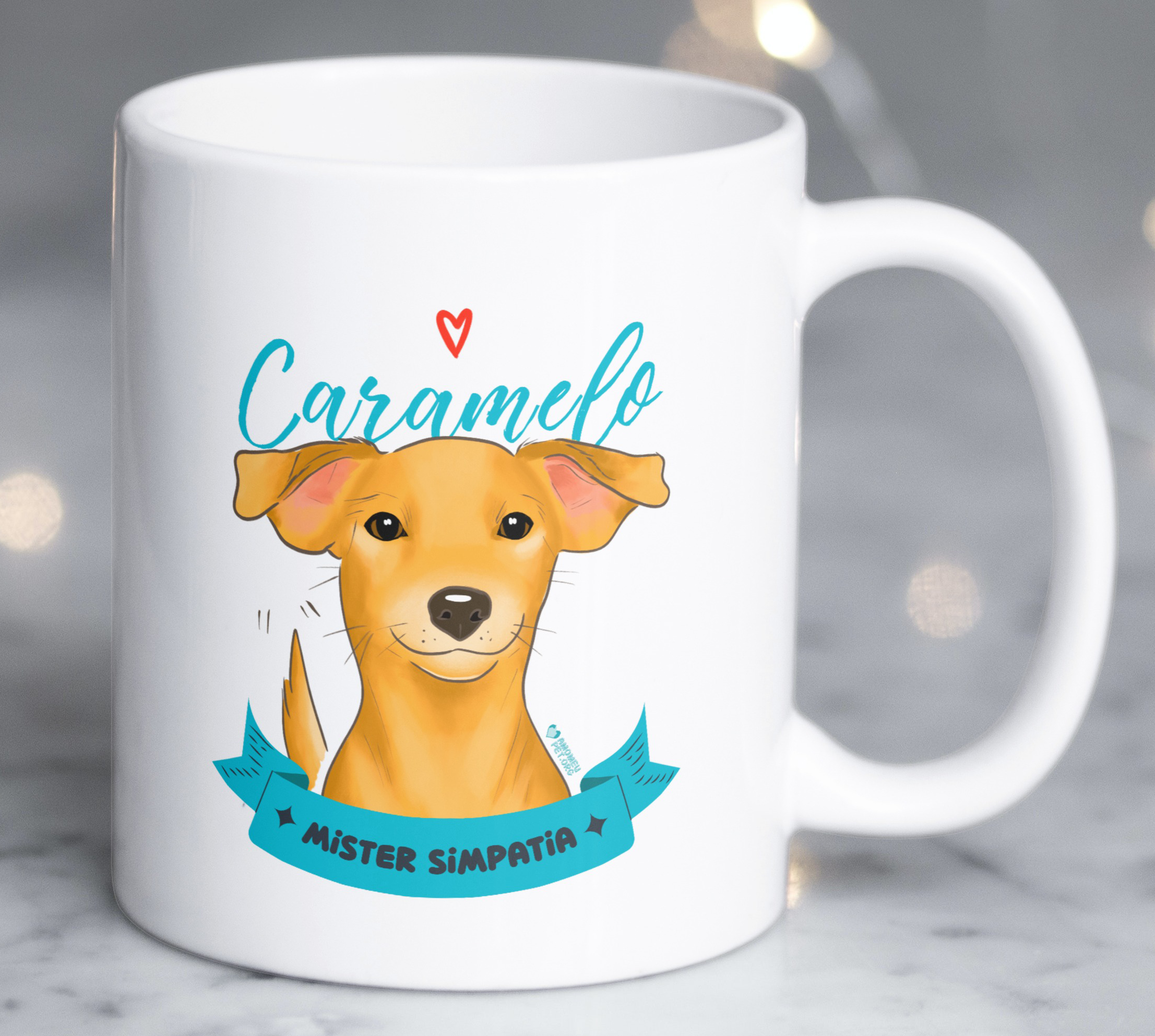 Nome do produto  Caneca Vira-lata Caramelo Mister Simpatia - Branca