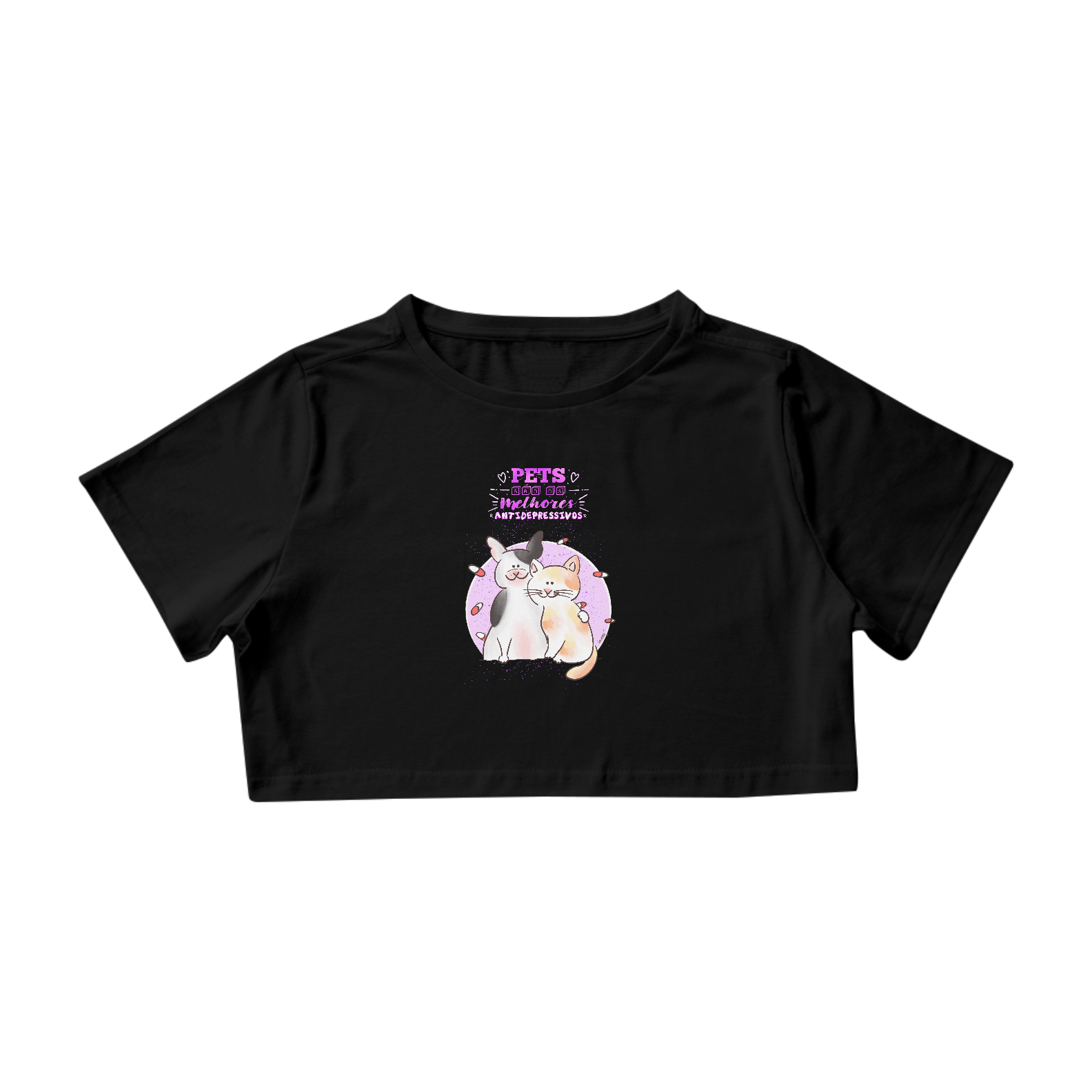 Nome do produto  Camisa Cropped Pets São os Melhores Antidepressivos