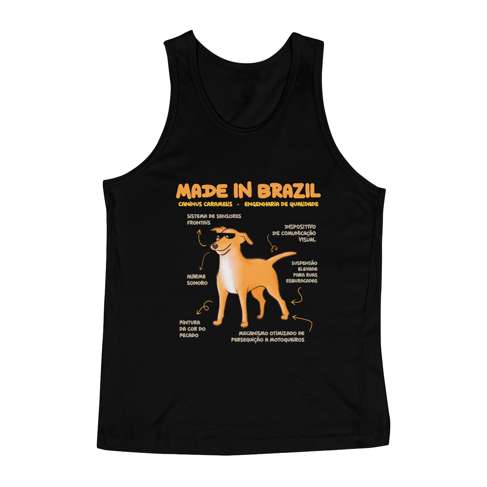 Nome do produto  Regata Masculina Vira-lata Caramelo Made in Brazil