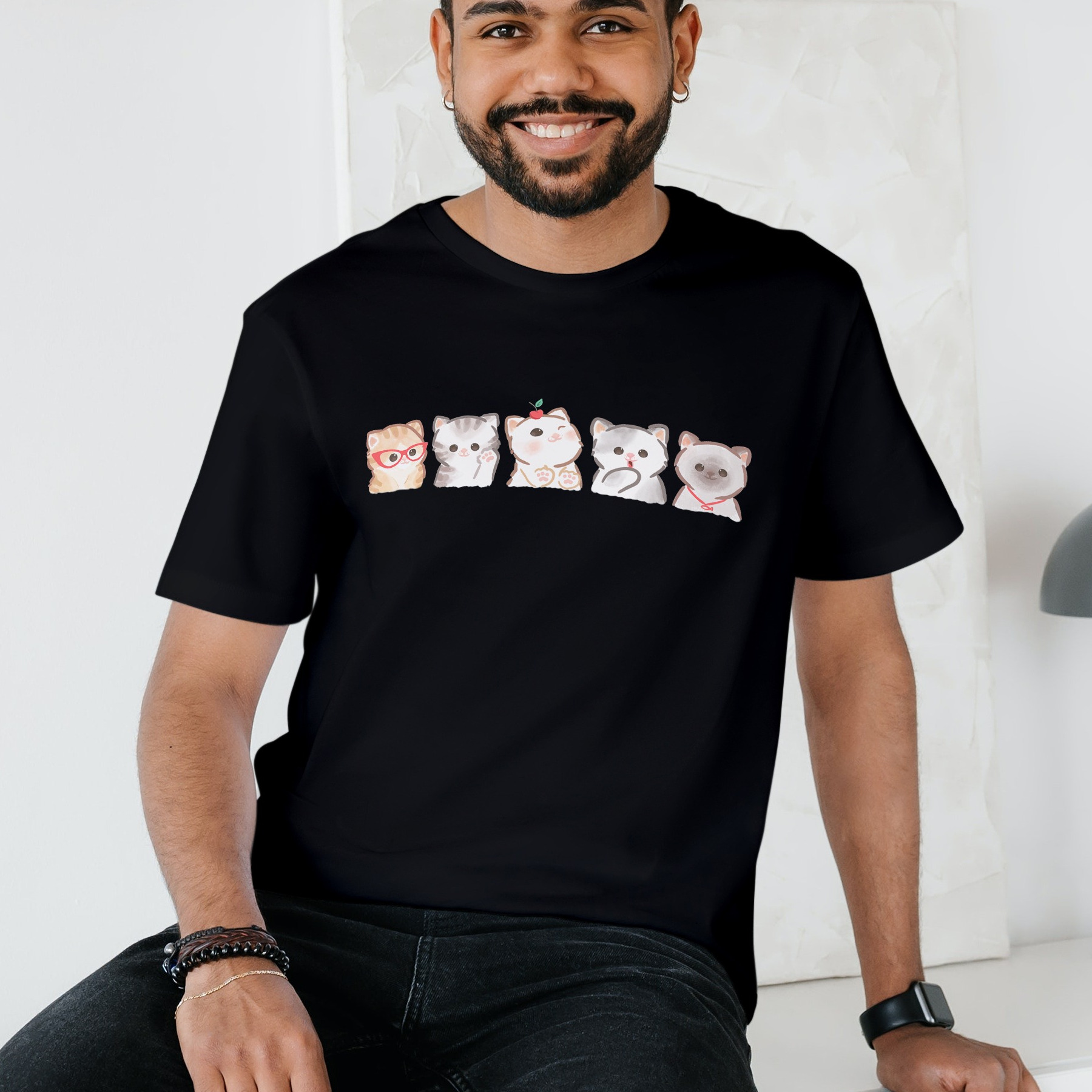 Nome do produto  Camiseta Masculina Gatinhos Fofinhos