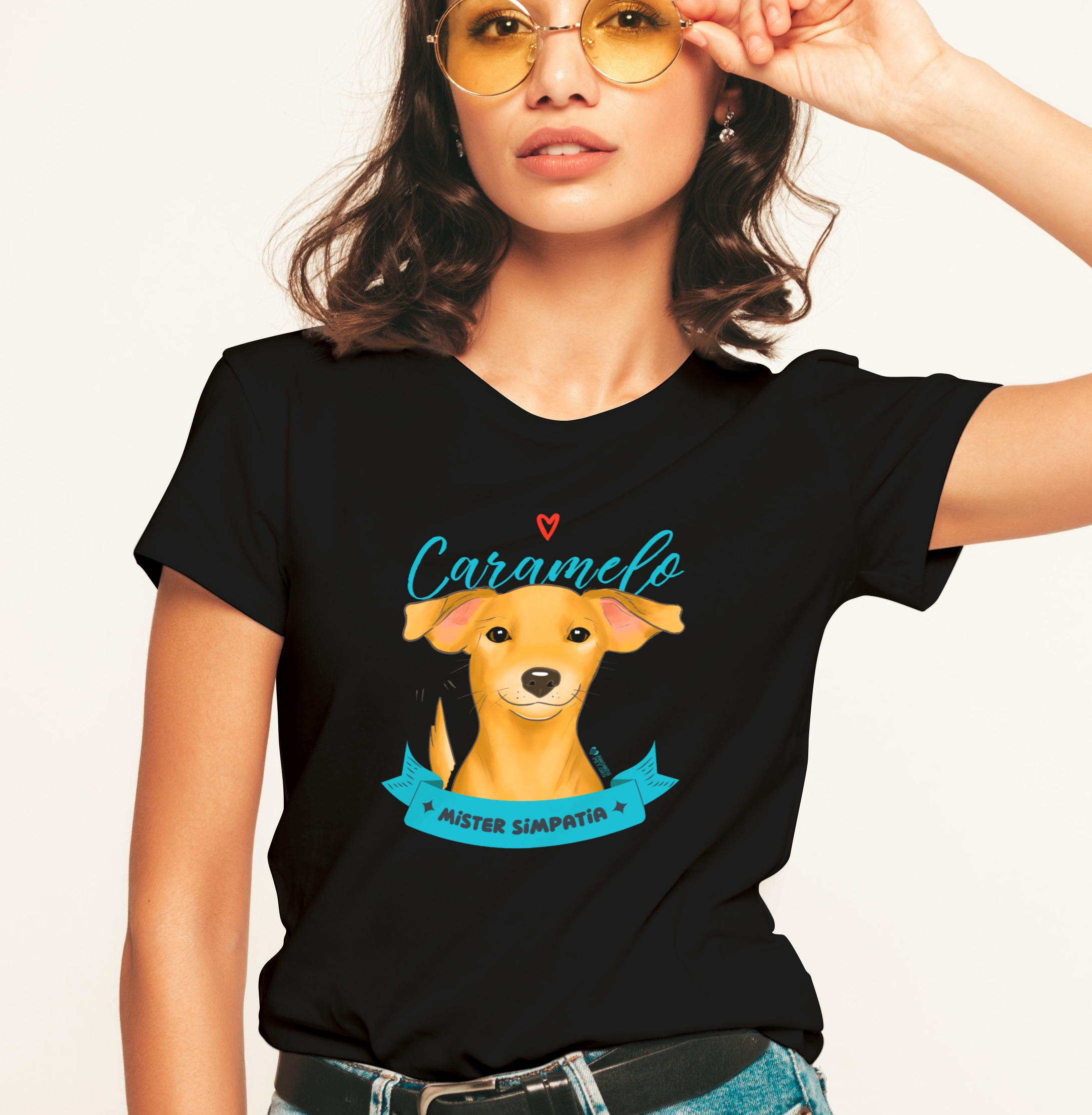 Camiseta Feminina Vira-lata Caramelo Mister Simpatia