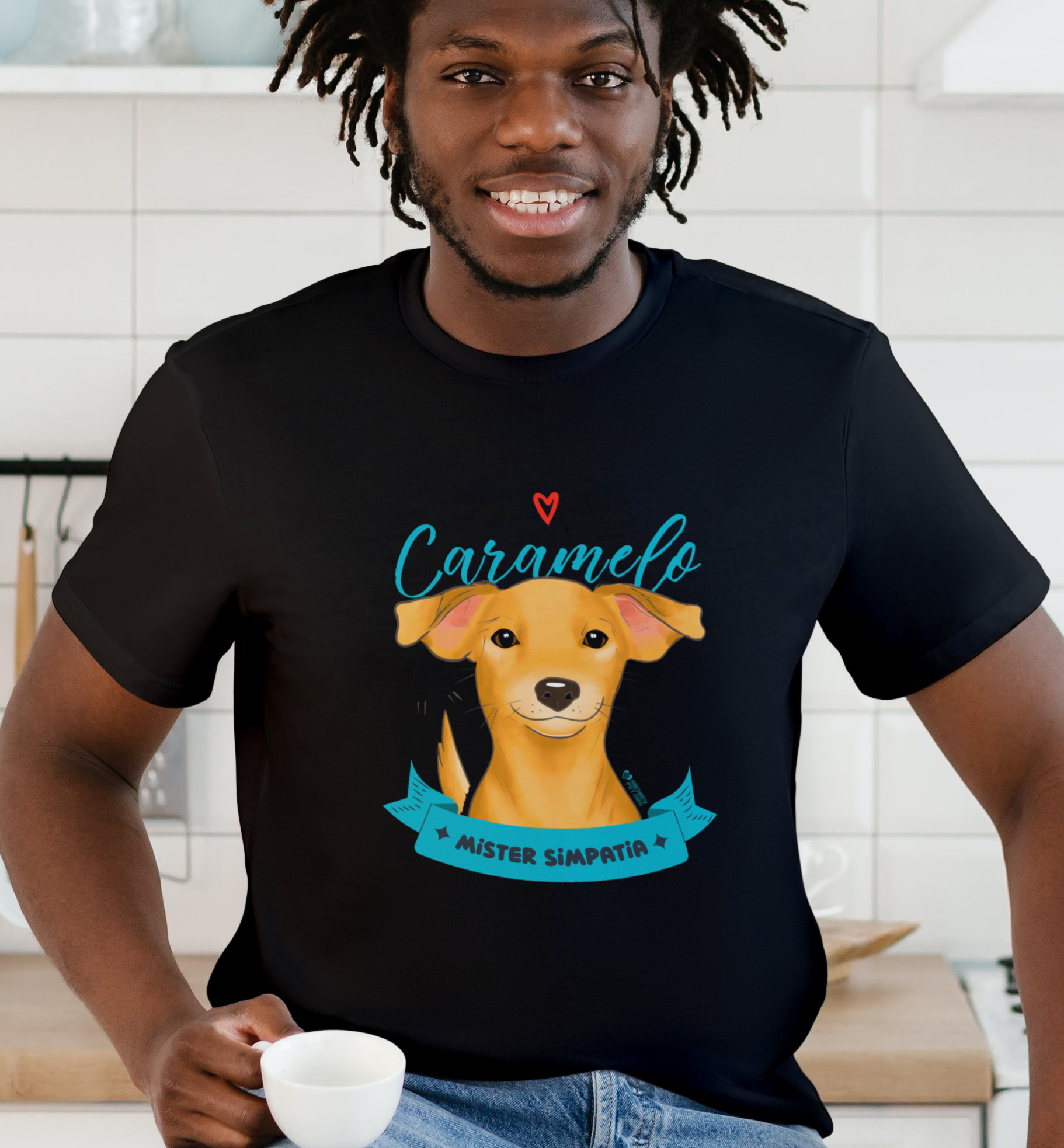 Camiseta Masculina Vira-lata Caramelo Mister Simpatia