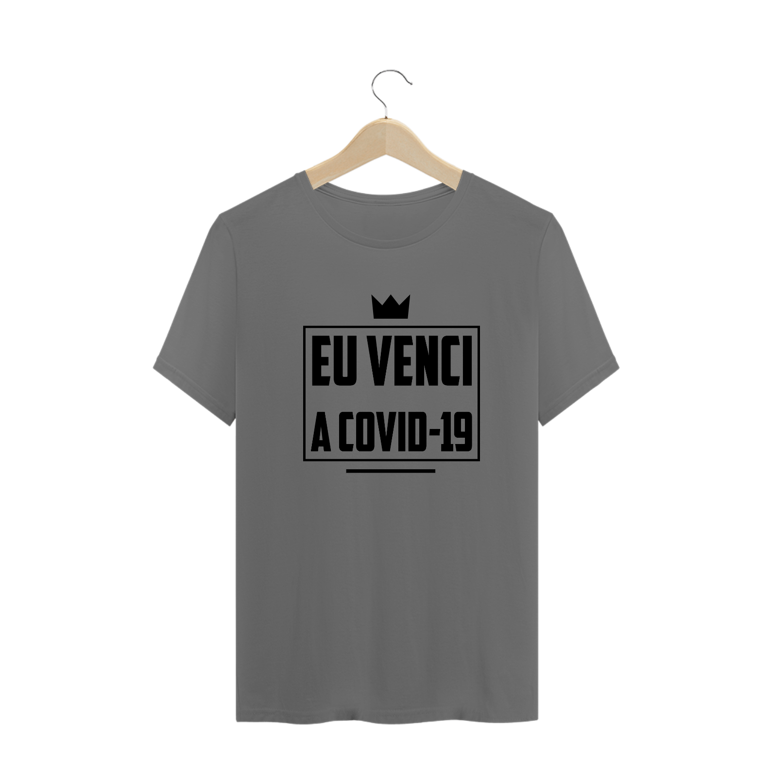 Camiseta Eu venci a Covid-19