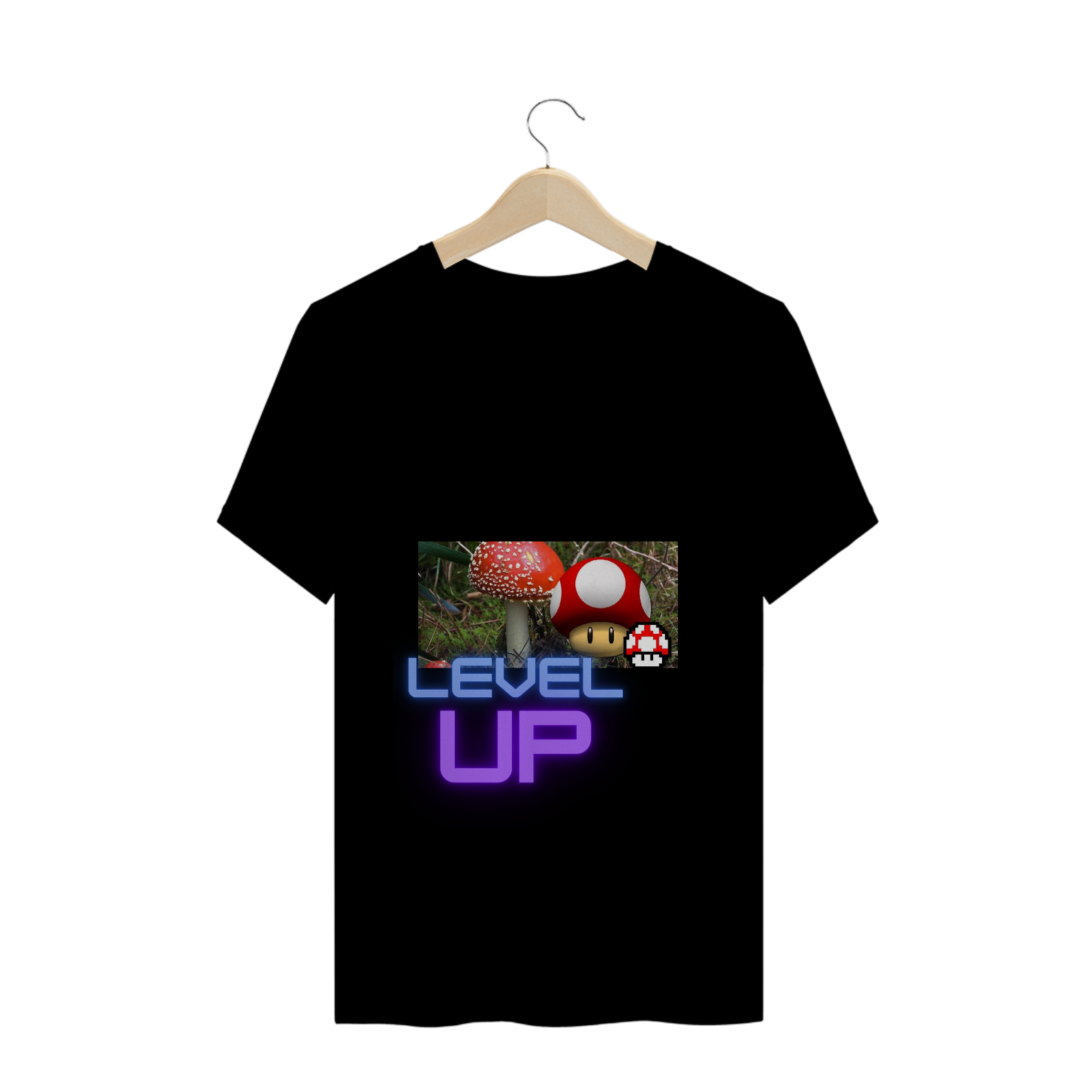 Nome do produto  T-Shirt Prime Cogumelo level Up 