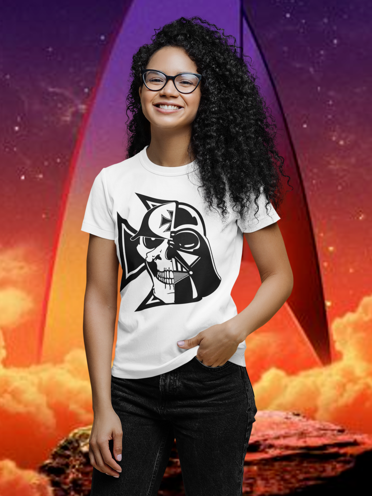 Camiseta Darth Branca