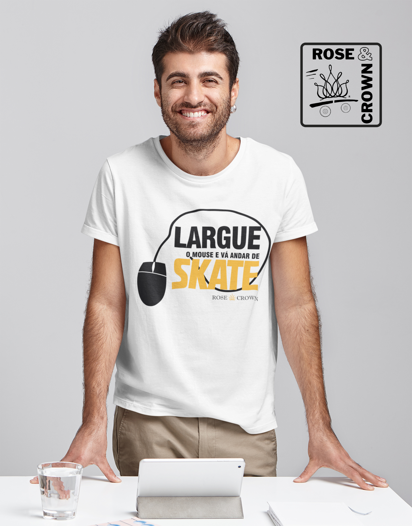 Camiseta Largue o Mouse Branca