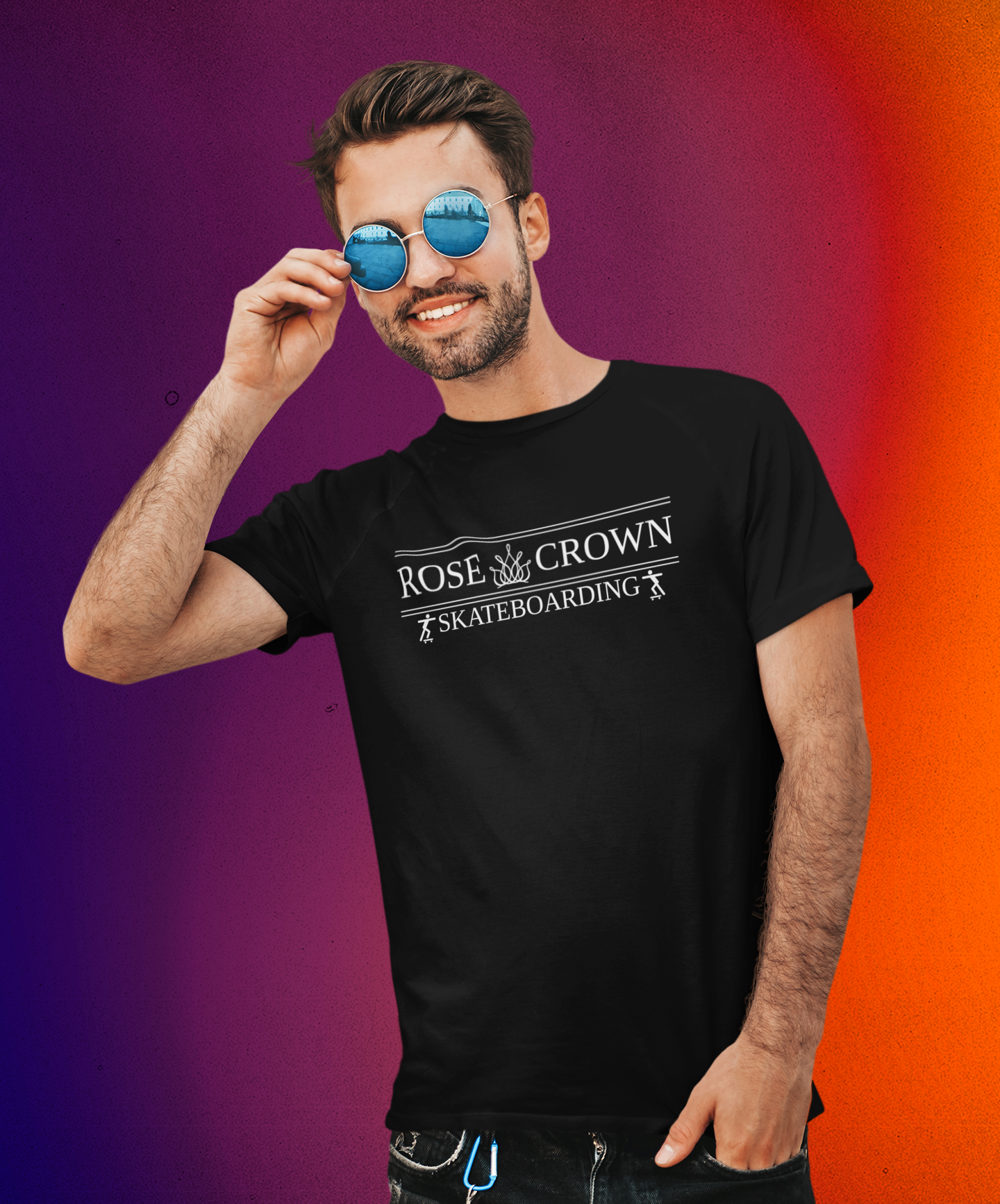 Camiseta Skateboarding Preta