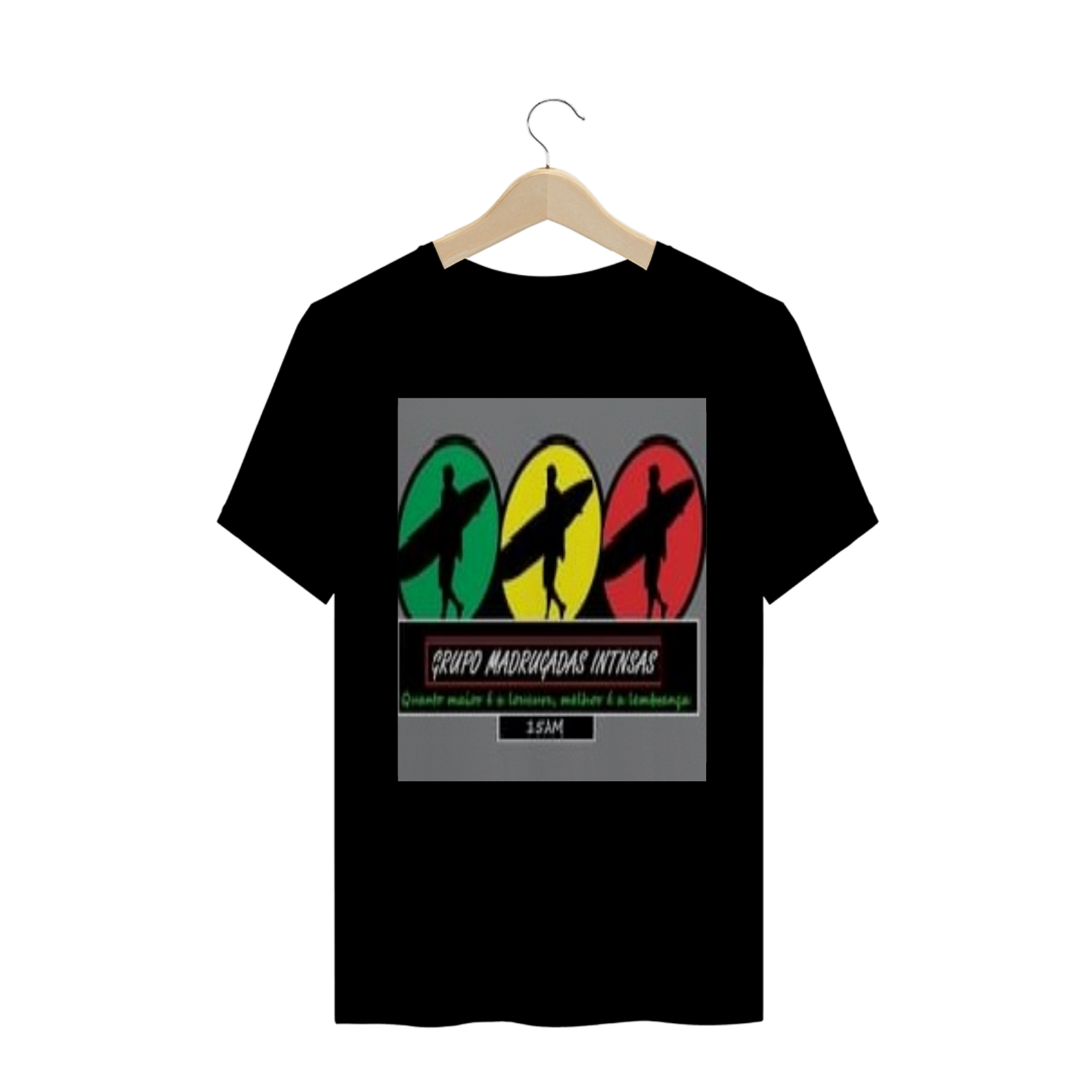 Nome do produto  CAMISA GRUPO MADRUGADAS INTENSAS MODELOS TRÊS SURFISTA