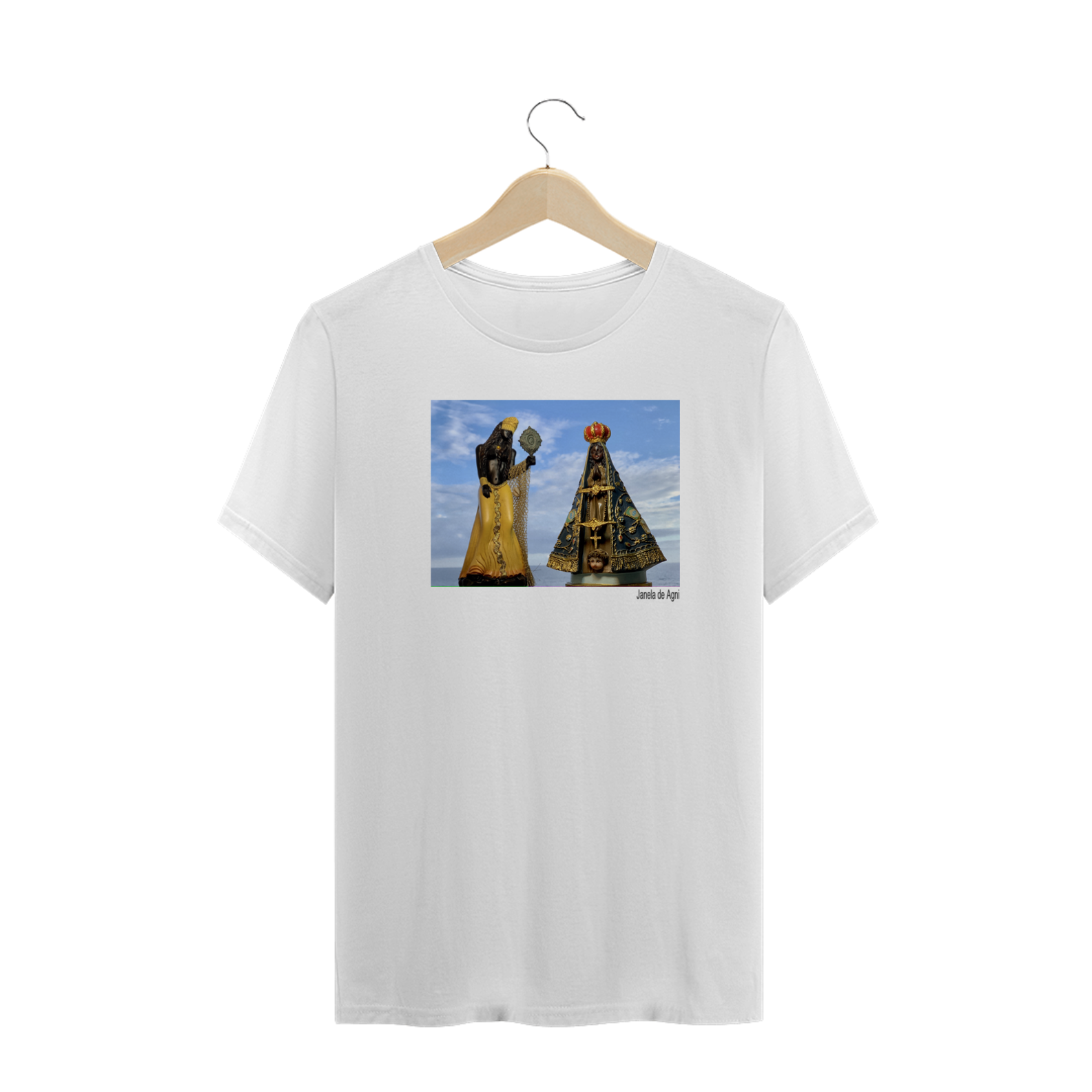 Camiseta sincretismo Oxum e Nossa Senhora Aparecida