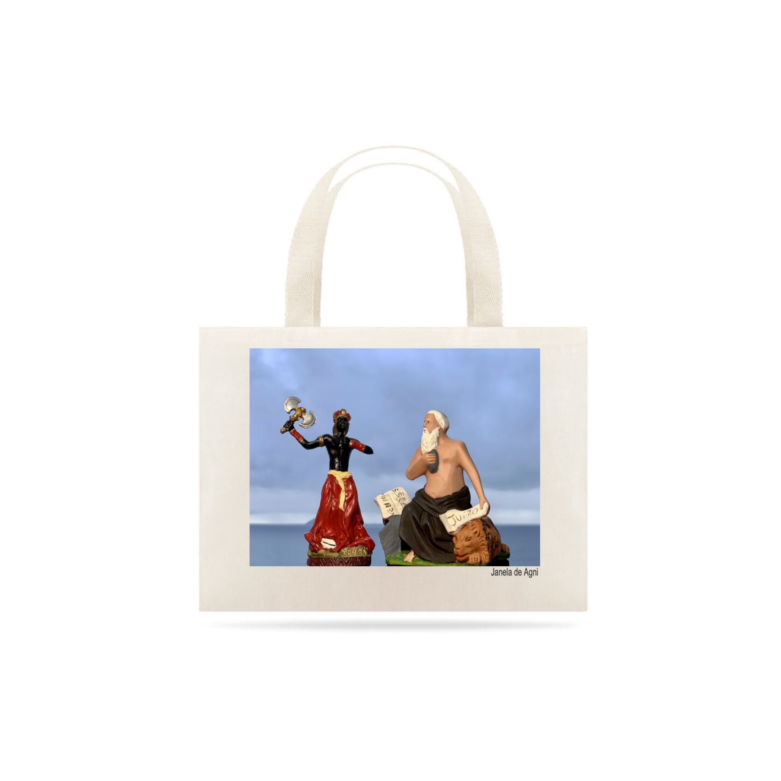 Ecobag  sincretismo Xangô e São Jerônimo