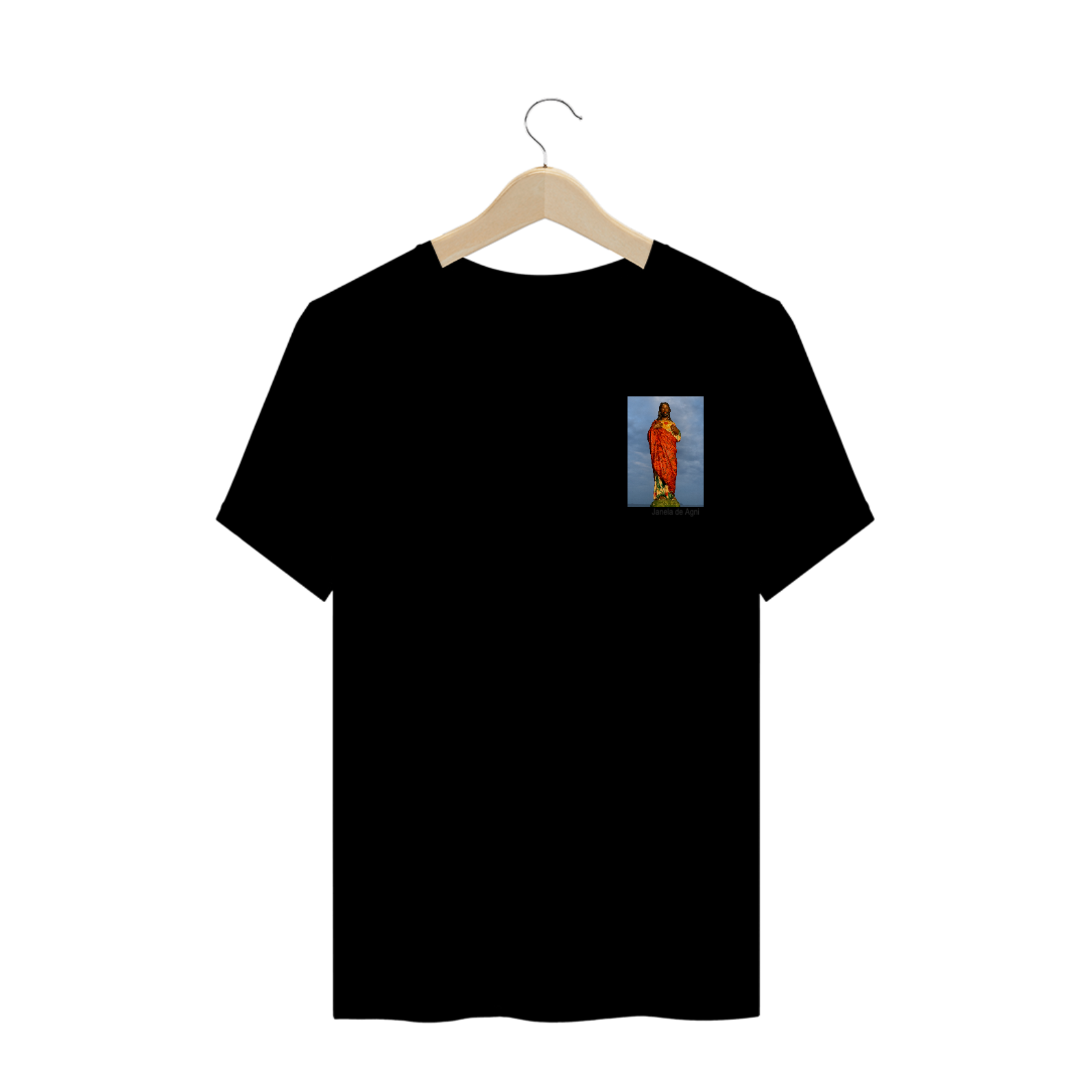 Camiseta emblema Sagrado Coração de Jesus