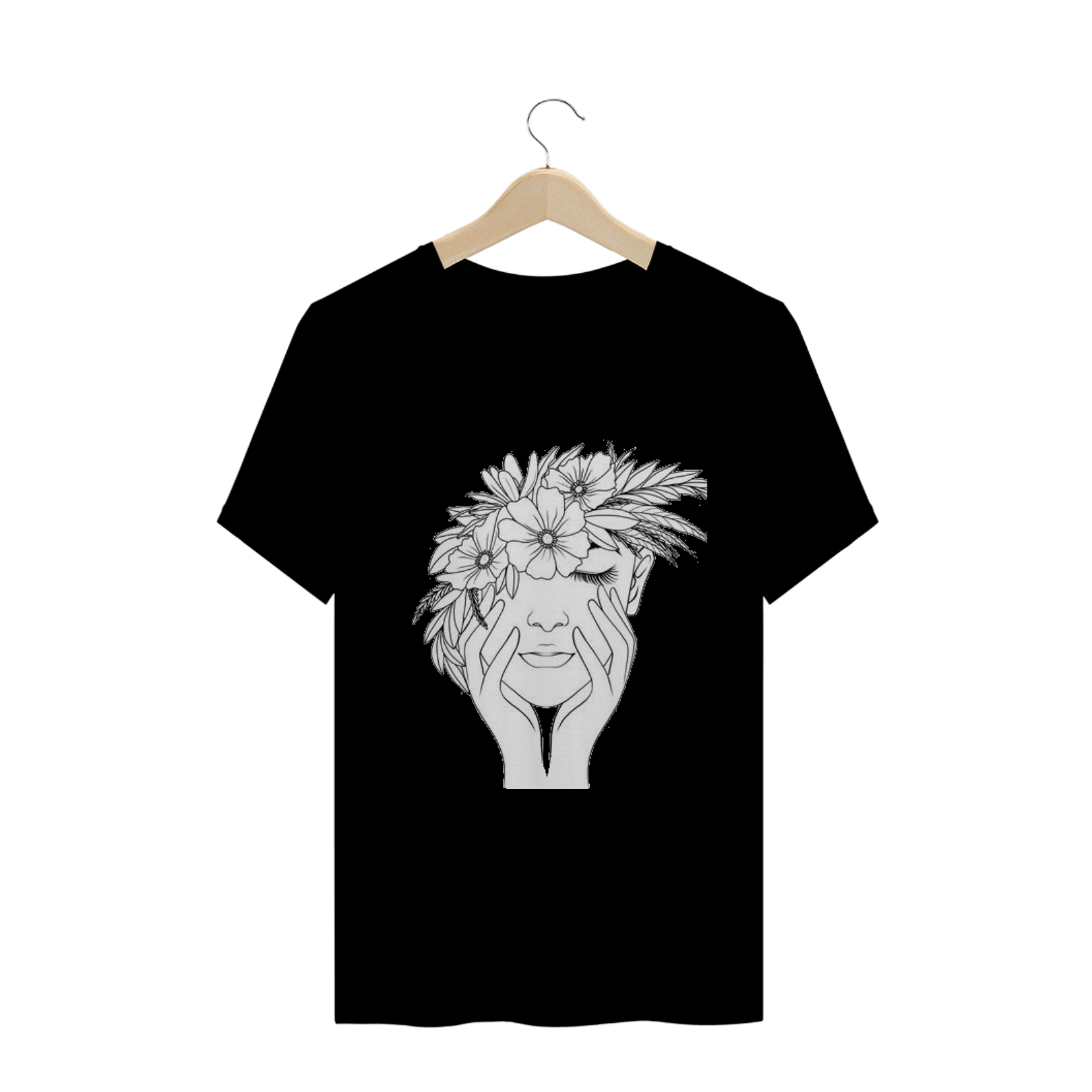 t-shirt face flower