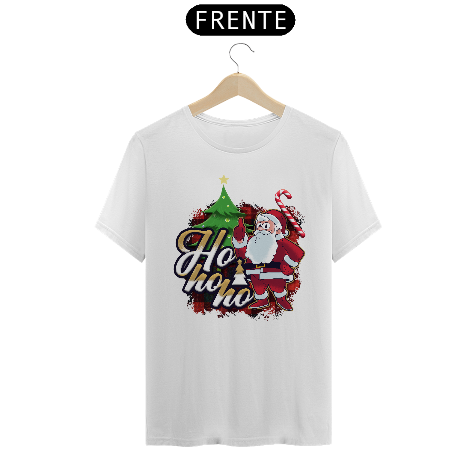 Camiseta Natal Papai Noel Ho Ho Ho