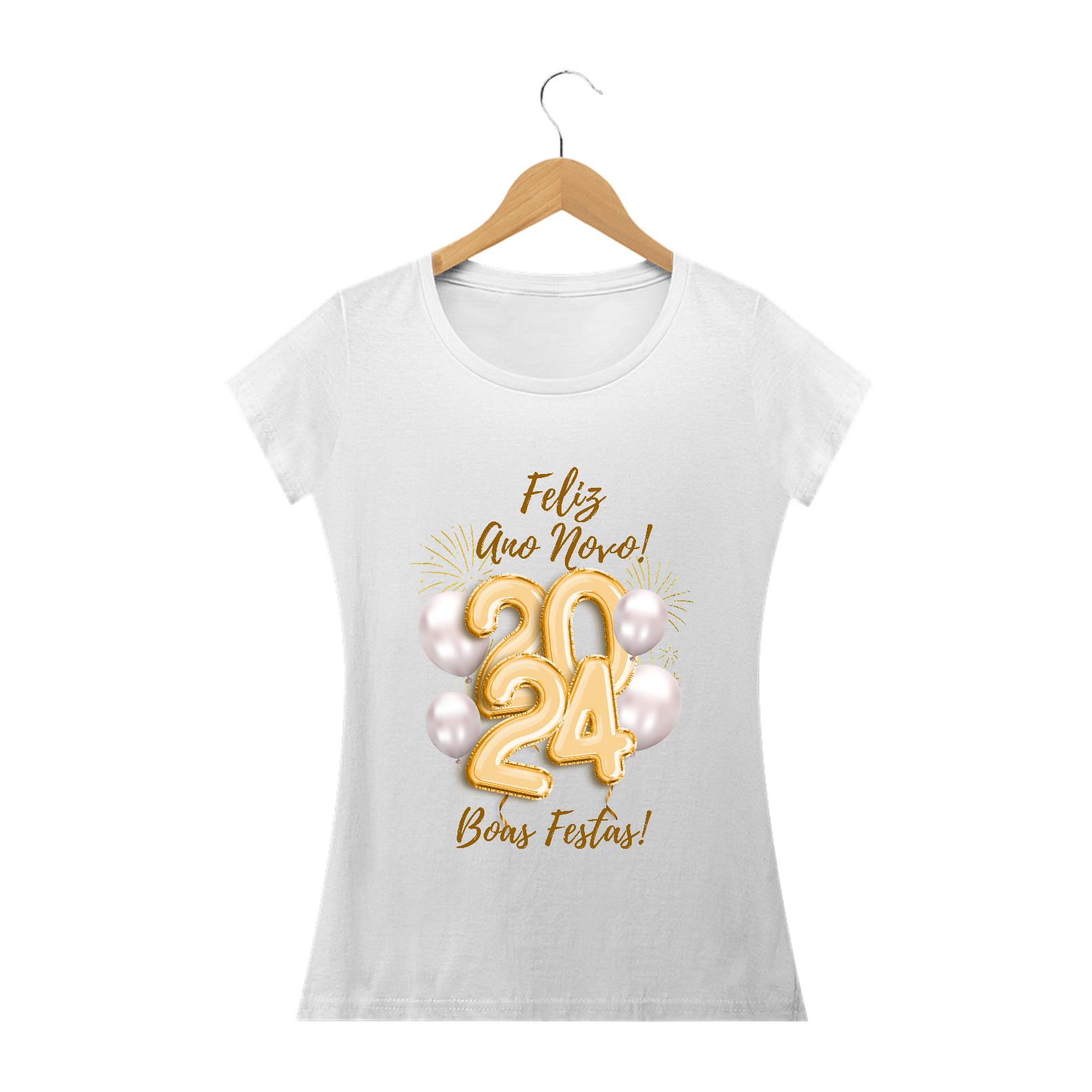 Baby Long Ano Novo 2024 Balão Festivo