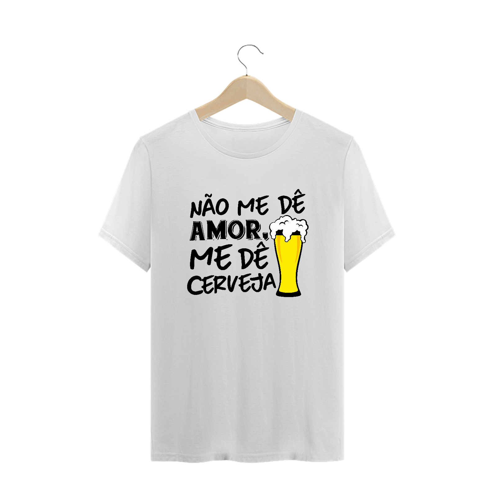 Camiseta Plus Size Carnaval Me dê Cerveja M02