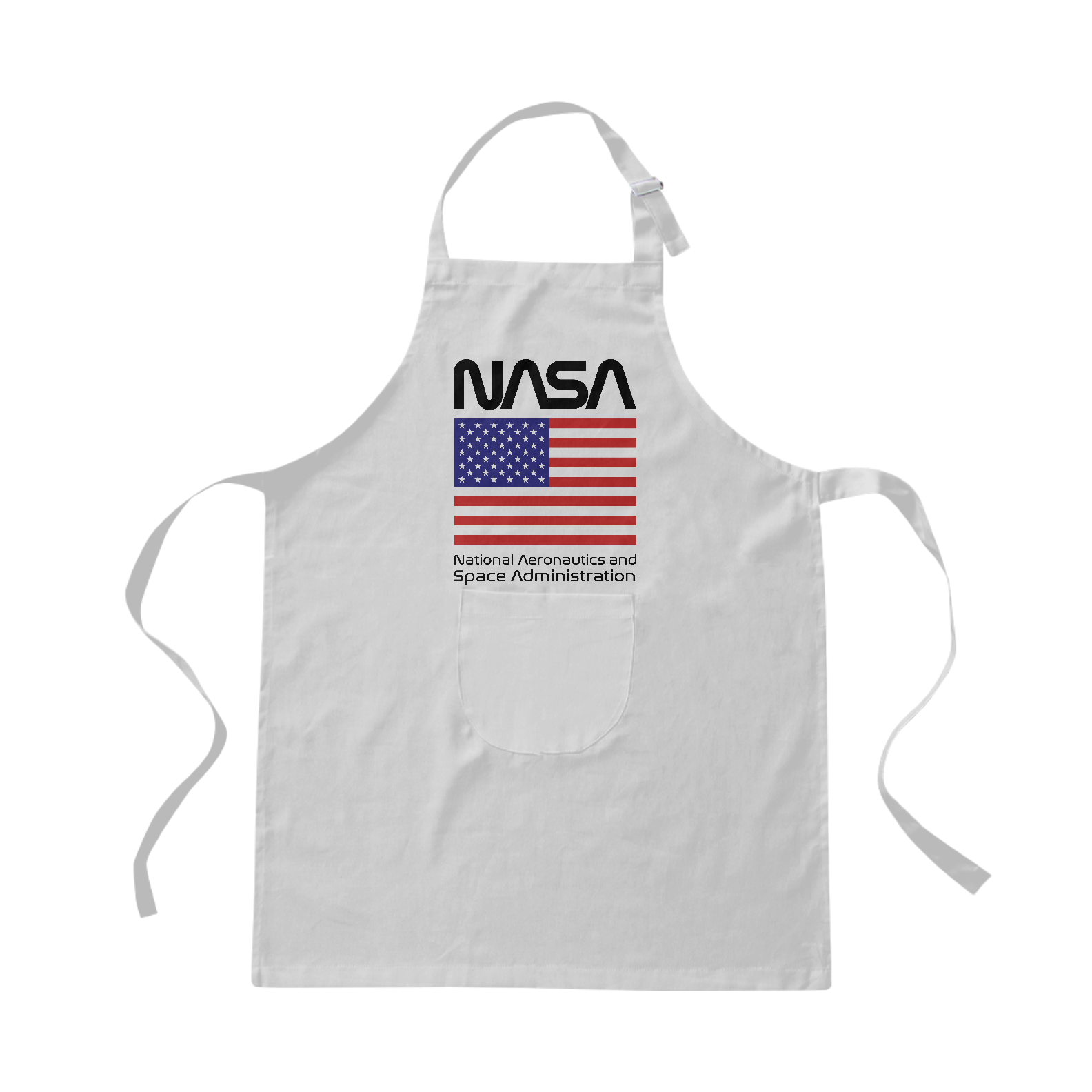 Avental Nasa Bandeira EUA Black