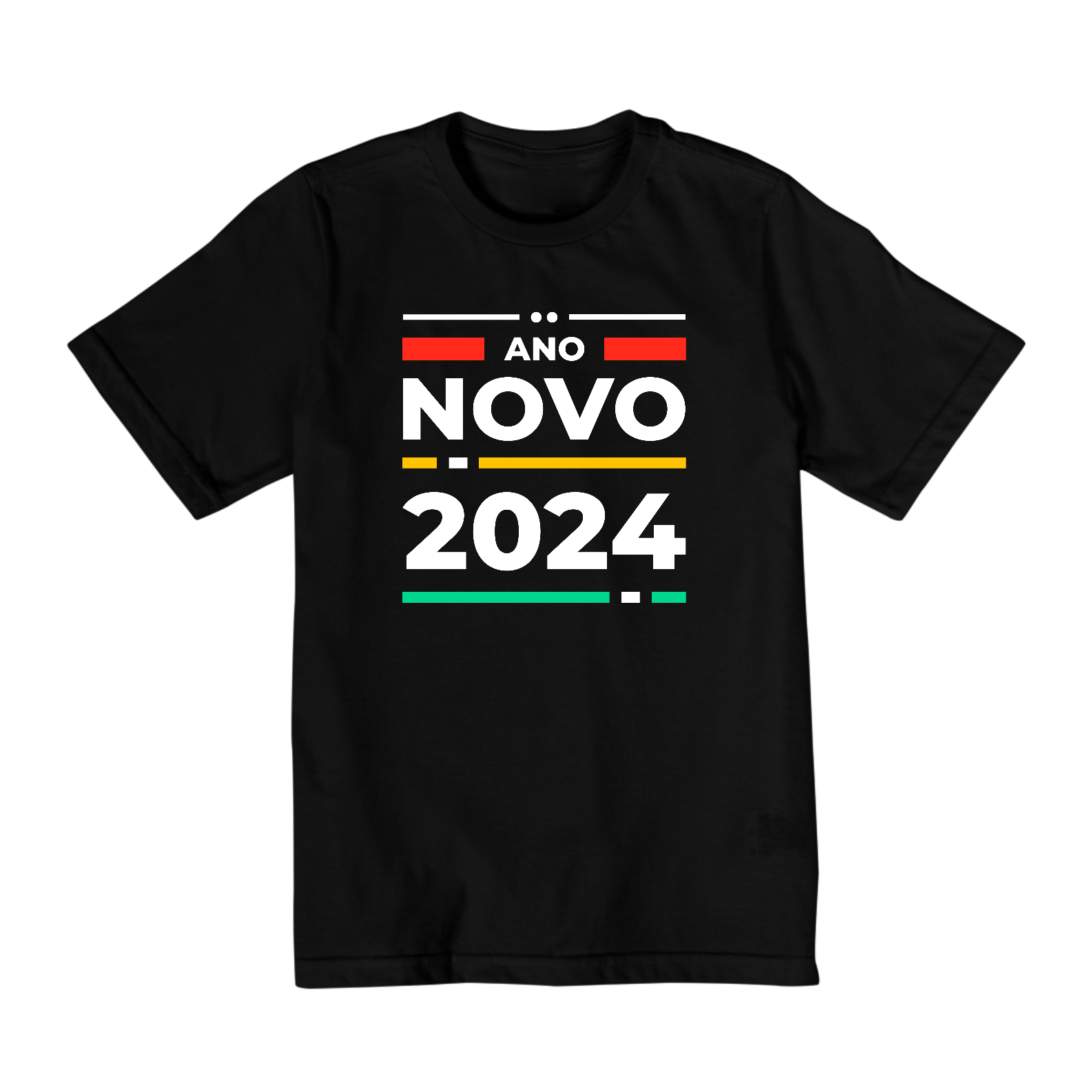 Camiseta Infantil (10 a 14) Ano Novo Moderno 2024