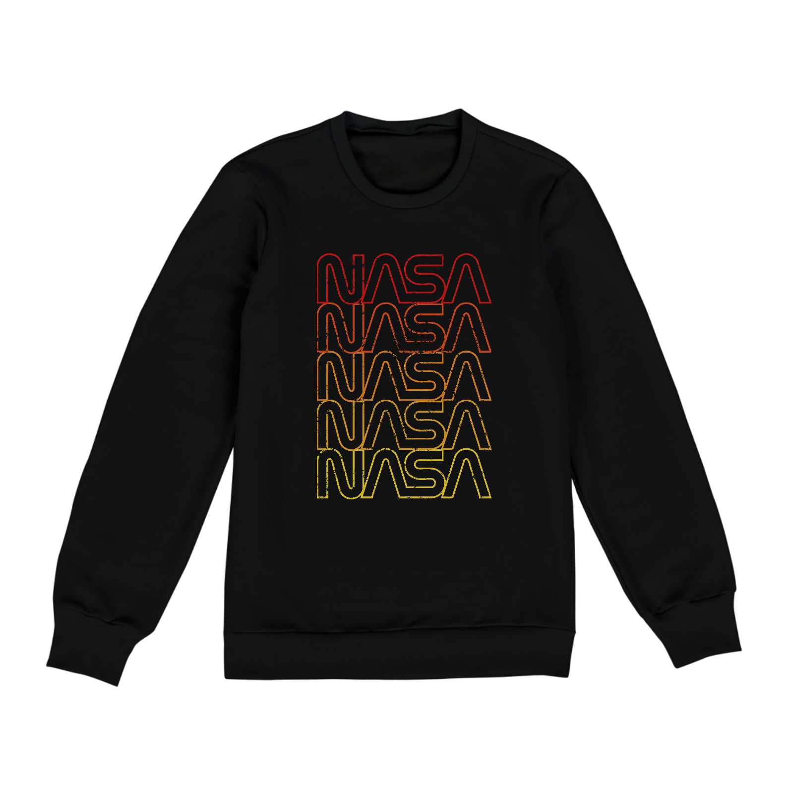Moletom Unissex Nasa Logo Arco íris Grunge