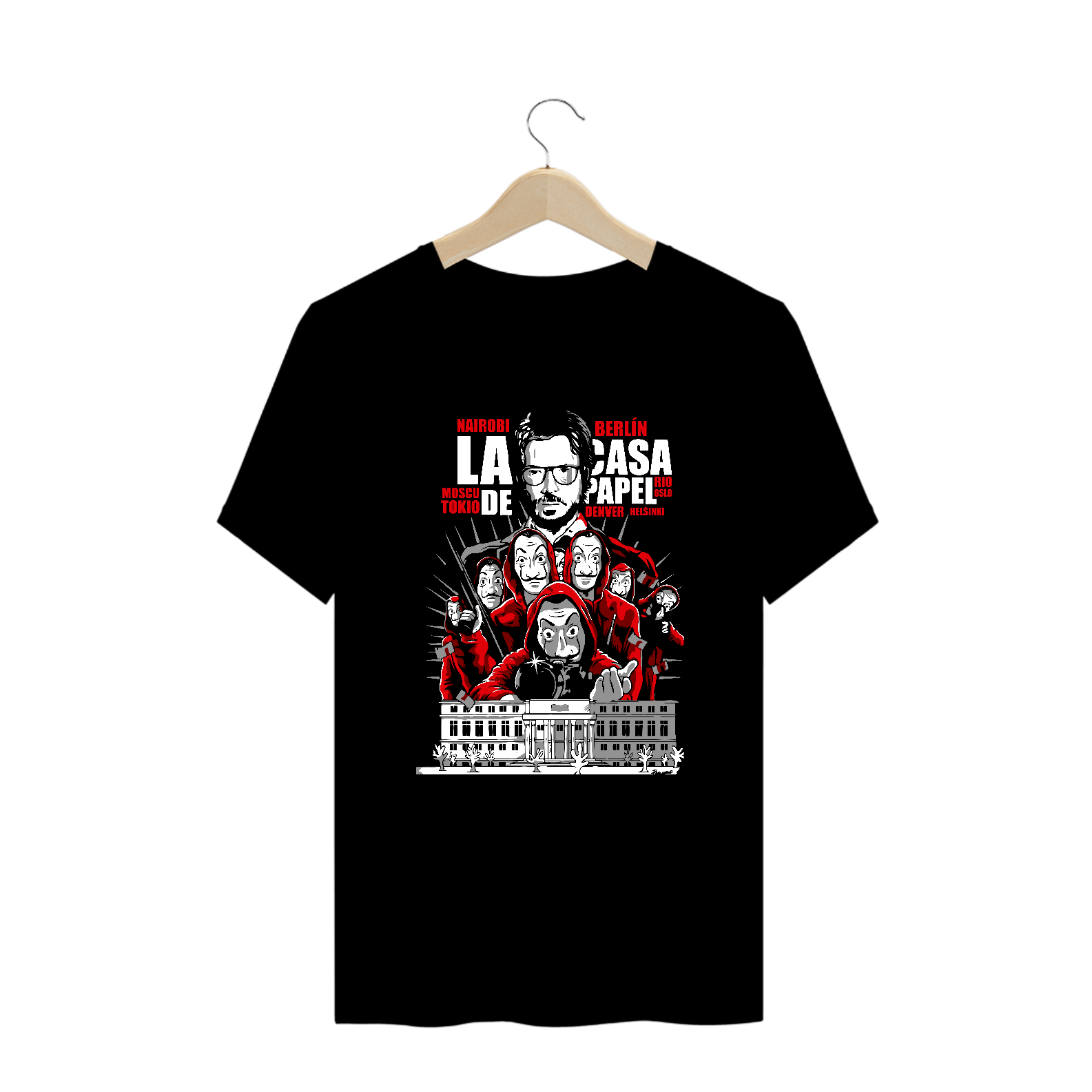 Camiseta Plus Size La Casa de Papel Bank