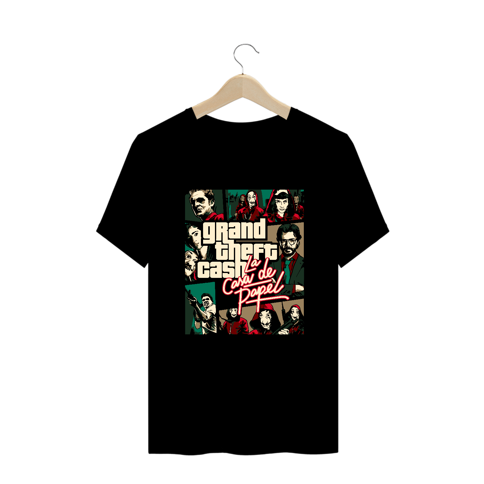 Camiseta Plus Size La Casa de Papel GTA