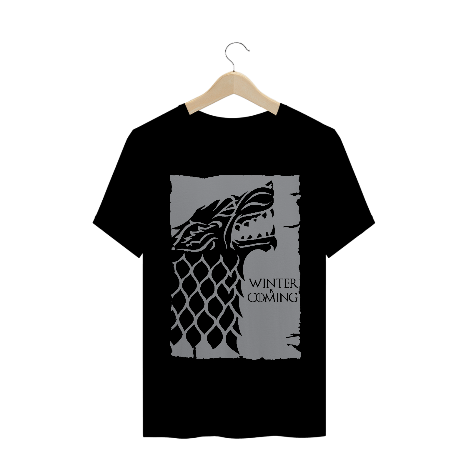 Camiseta Game of Thrones Winter is Coming Preta
