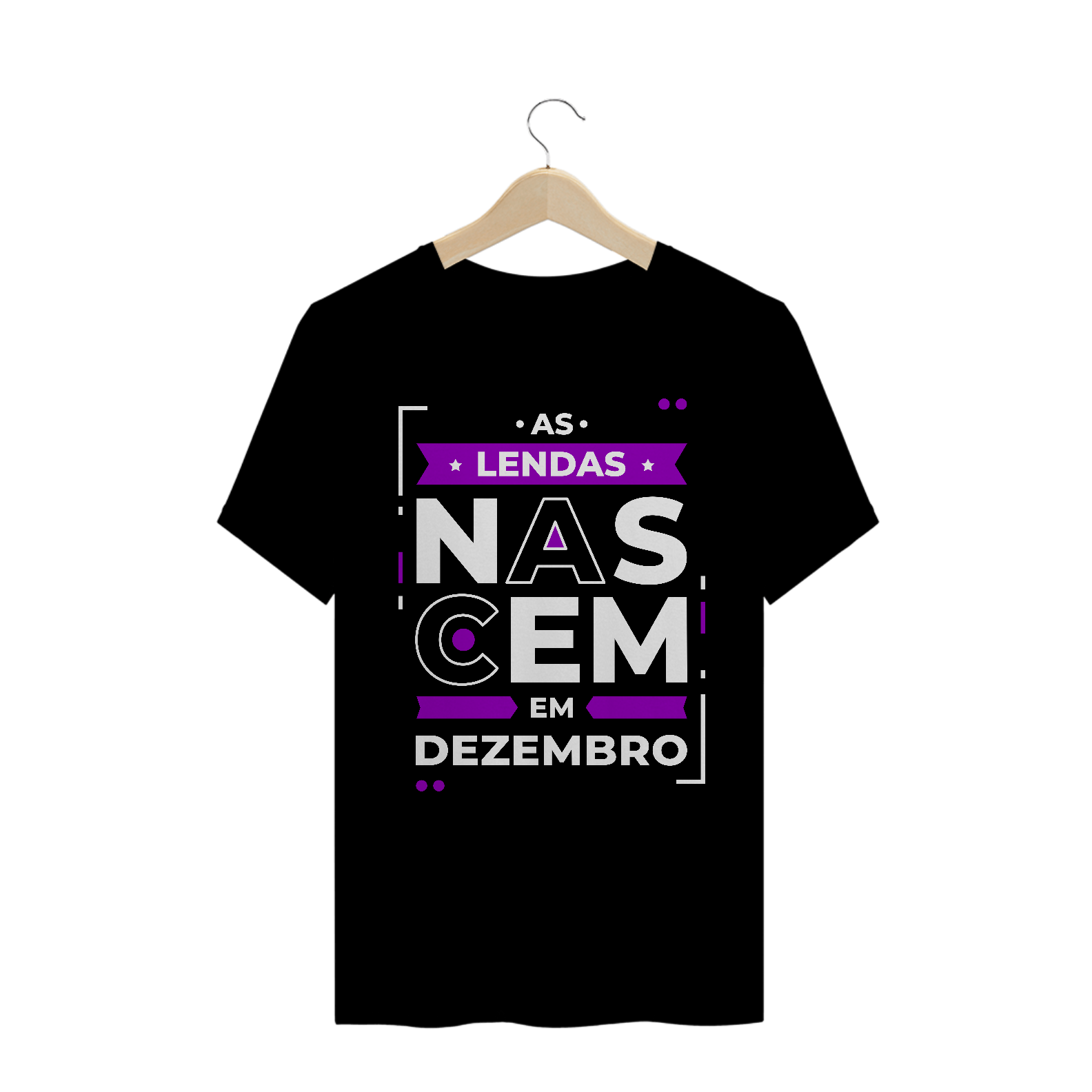 Camiseta Lendas Nascem em Dezembro Modernas