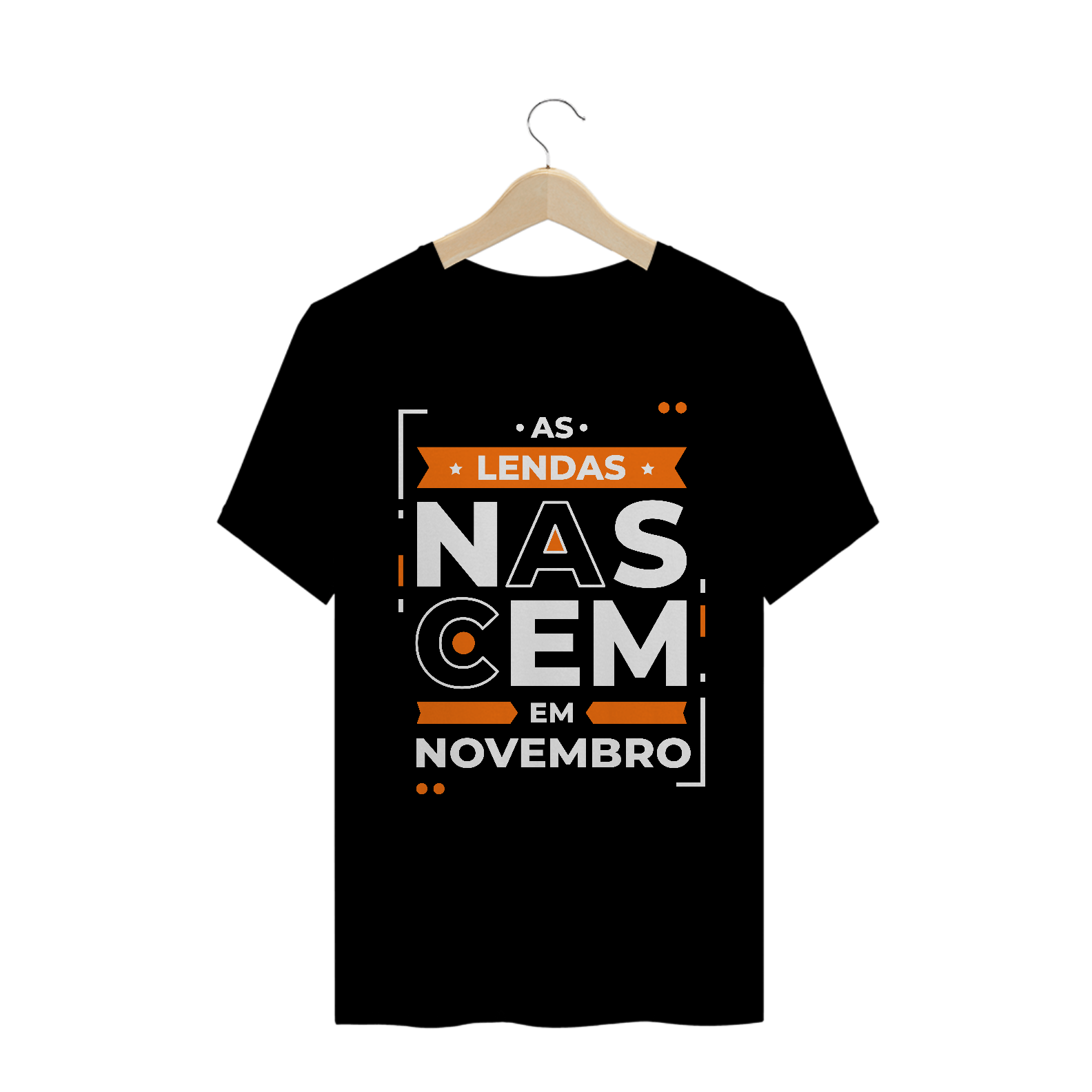 Camiseta Lendas Nascem em Novembro Modernas