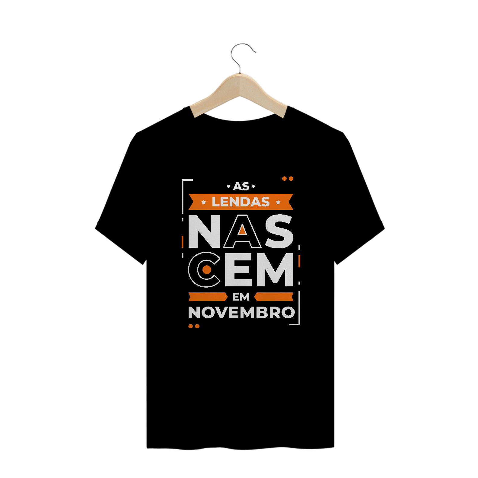 Camiseta Plus Size Lendas Nascem em Novembro Modernas
