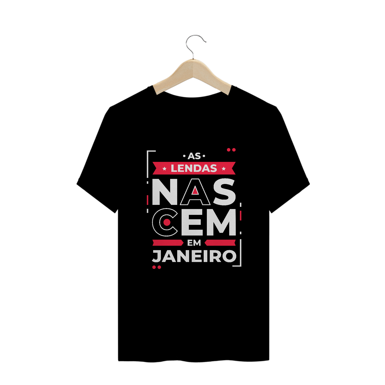 Camiseta Plus Size Lendas Nascem em Janeiro Modernas