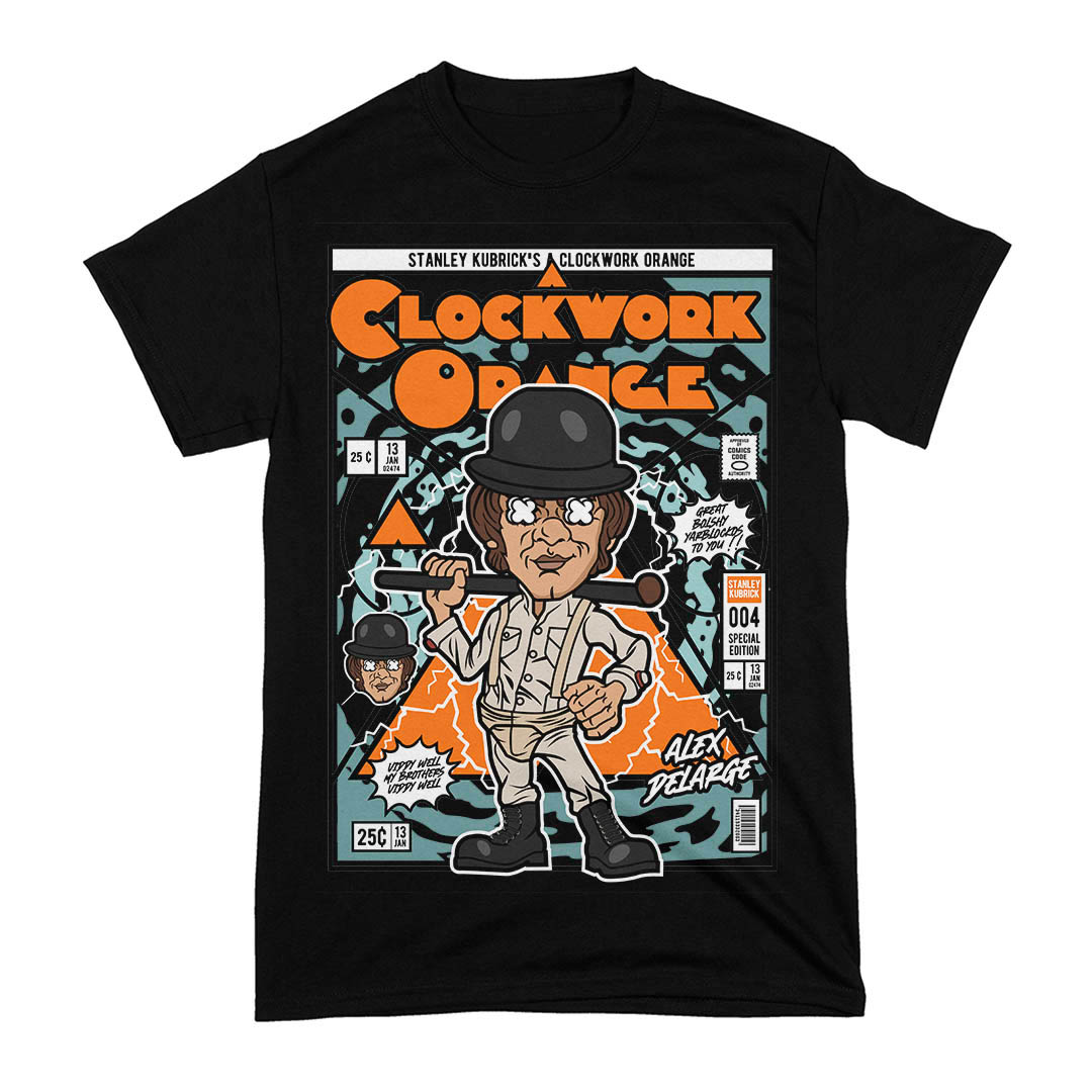 Camiseta Alex Delarge Laranja Mecânica