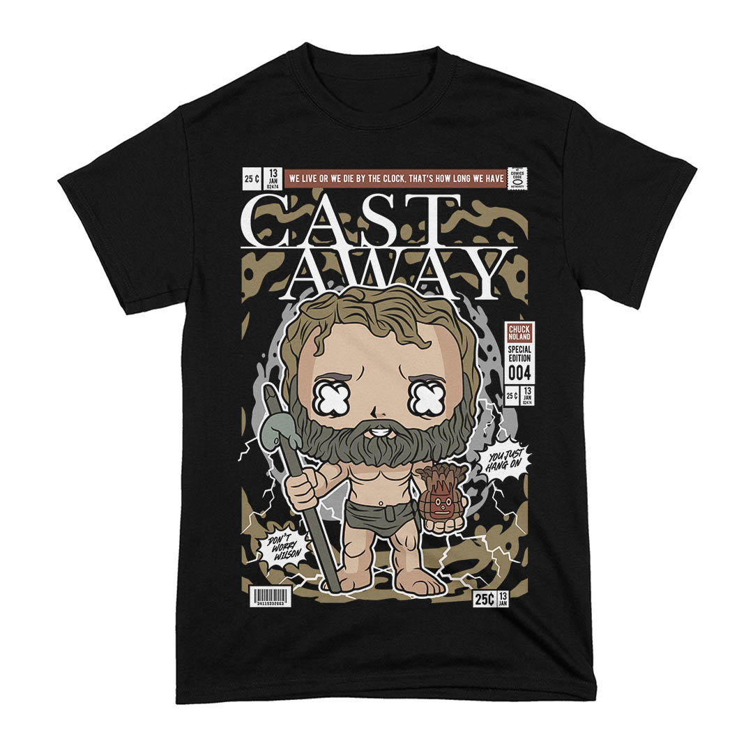 Camiseta Náufrago Cast Away Chuck Noland e Wilson