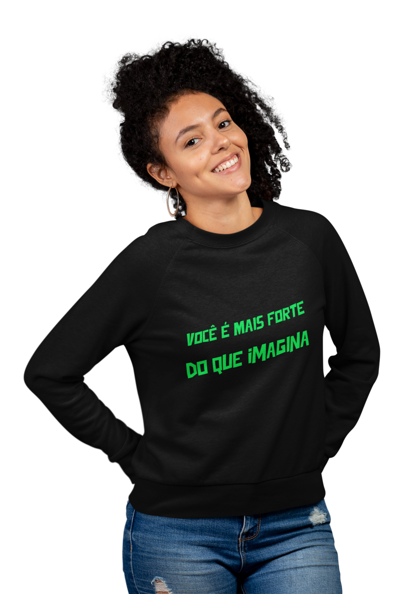 Nome do produto  Moleton Fechado: Você é Mais Forte do Que Imagina