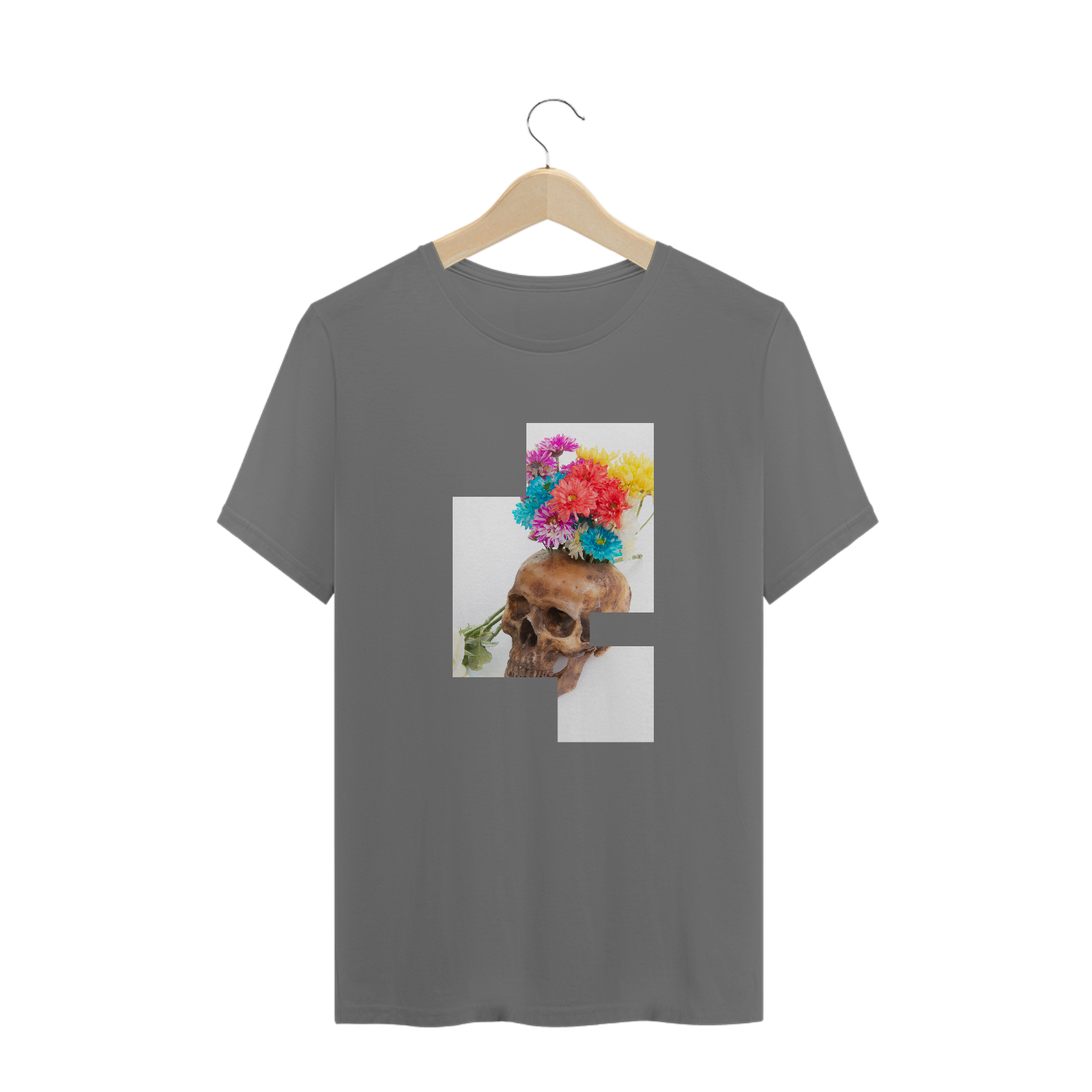 Nome do produto  CAMISETA ESTONADA DARK FLOWERS