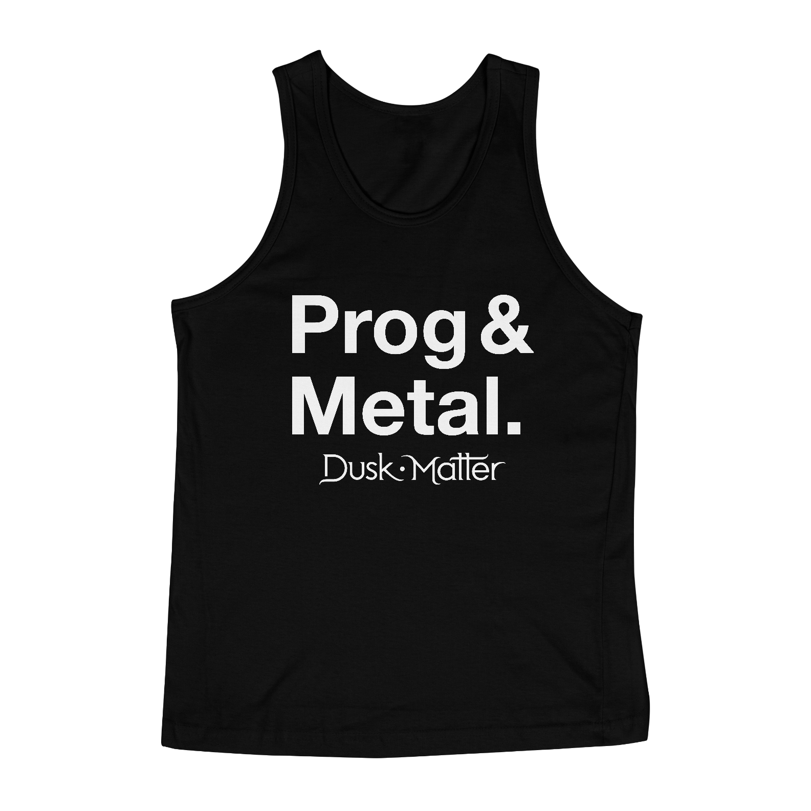 Nome do produto  Banda: Dusk Matter | Modelo: Regata Prog & Metal (preta)