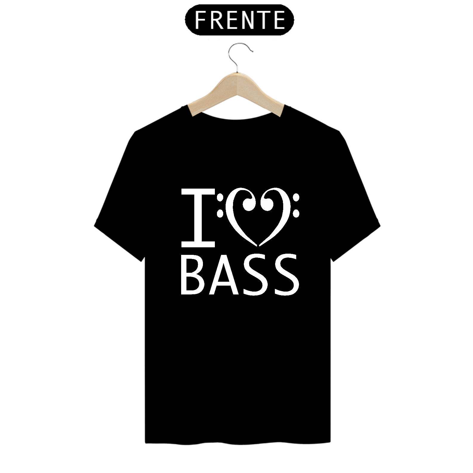Nome do produto: I Love Bass (preta / cores escuras)