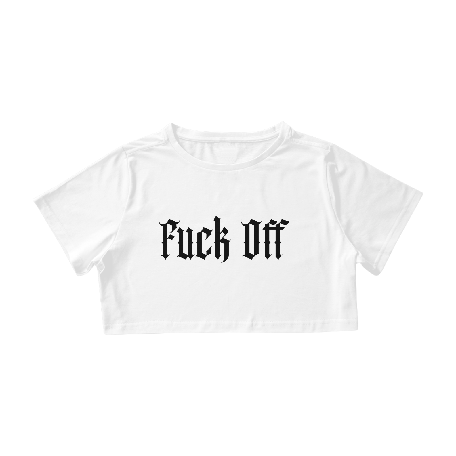 Fuck Off Cropped branca