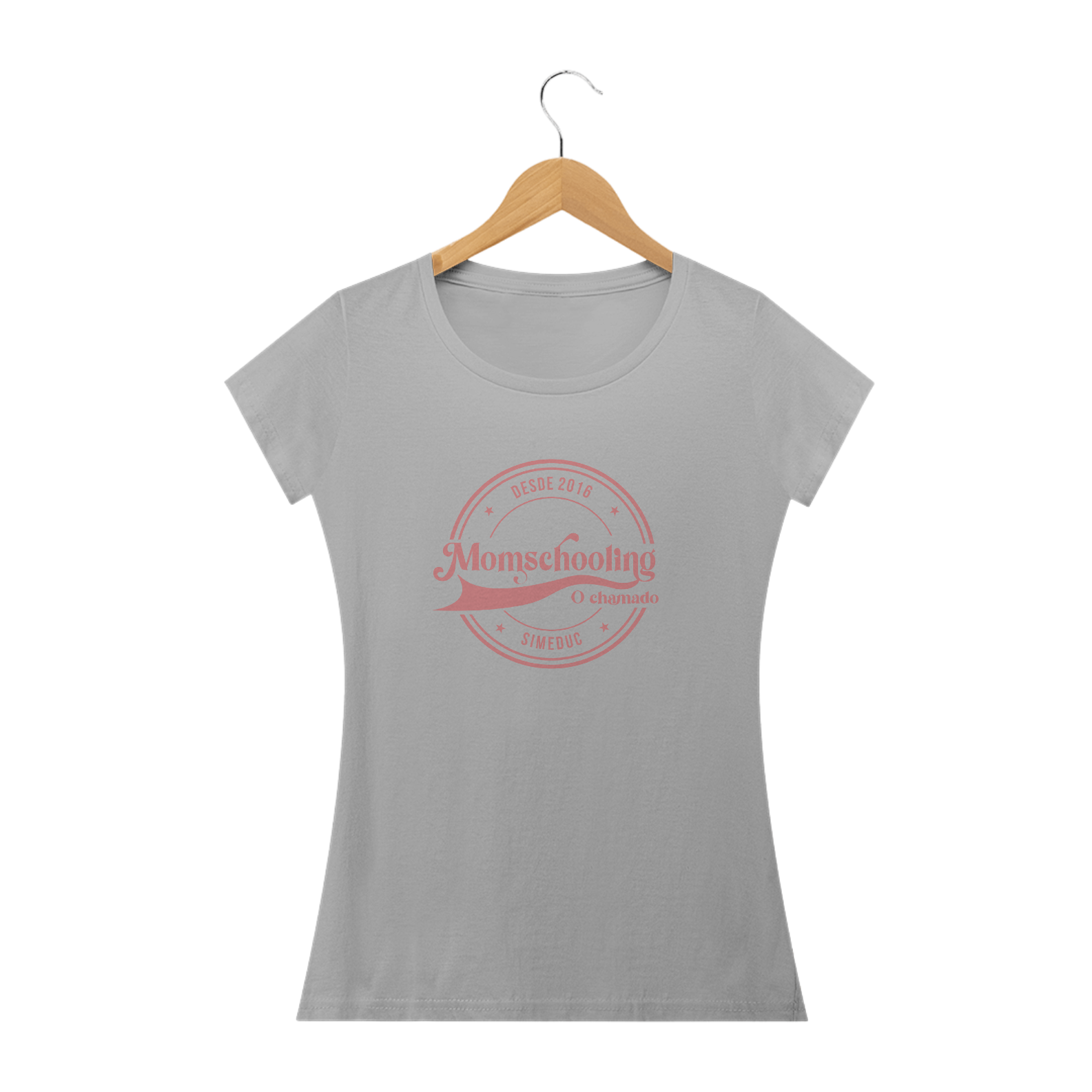 Nome do produto  Camisa Femina Algodão - Momschooling o Chamado