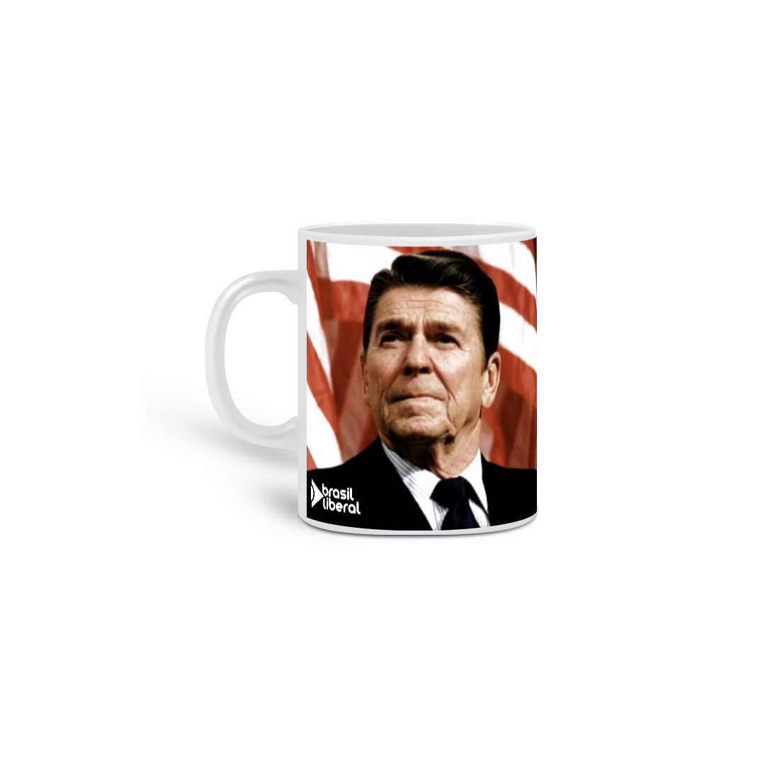 Caneca Brasil Liberal | Ronald Reagan