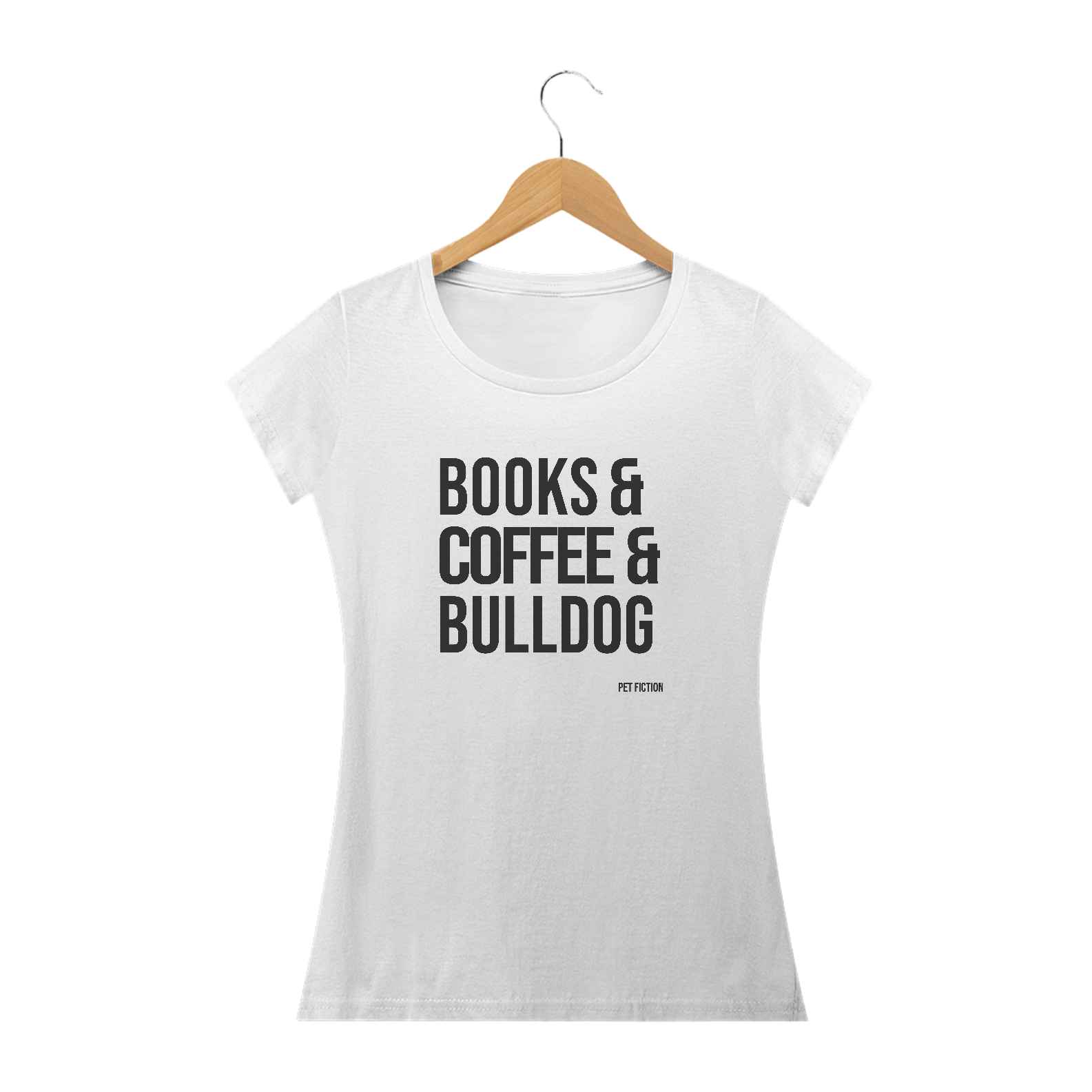 BOOKS COFFEE BULLDOG - BABY LOOK
