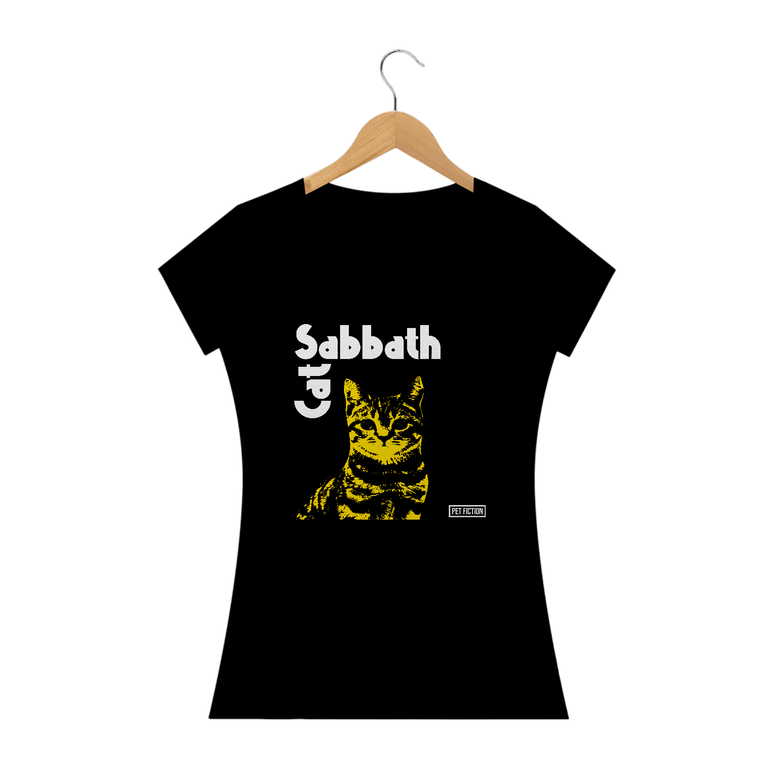 CAT SABBATH MALHA AVELUDADA - BABY LOOK