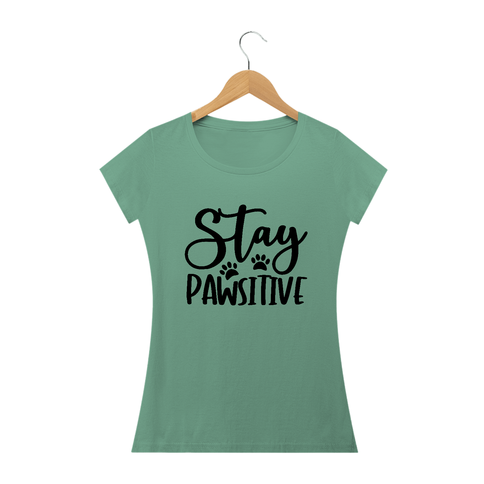 STAY PAWSITIVE ESTONADA - BABY LOOK