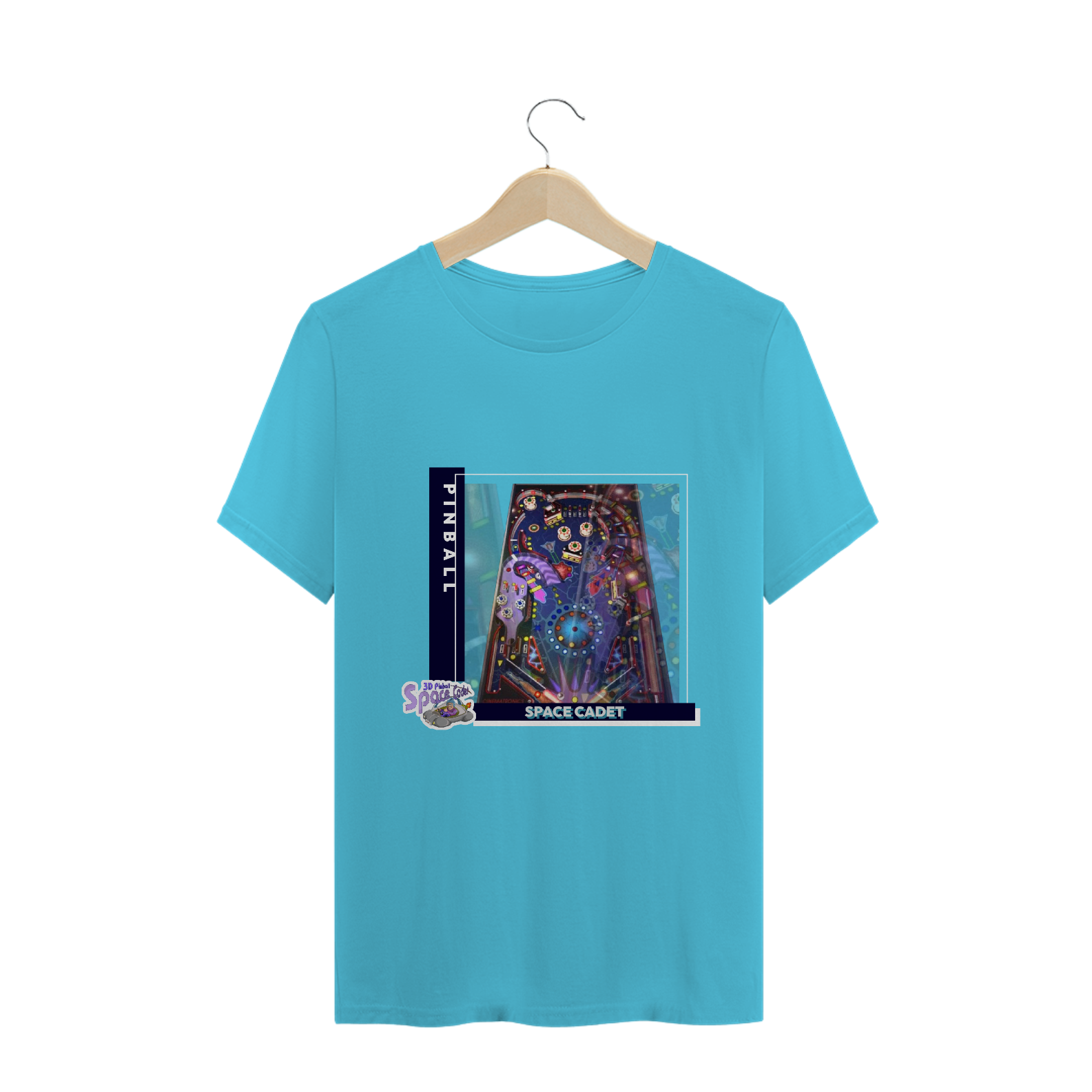 Camiseta Pinball Space Cadet - Linha Old Tech