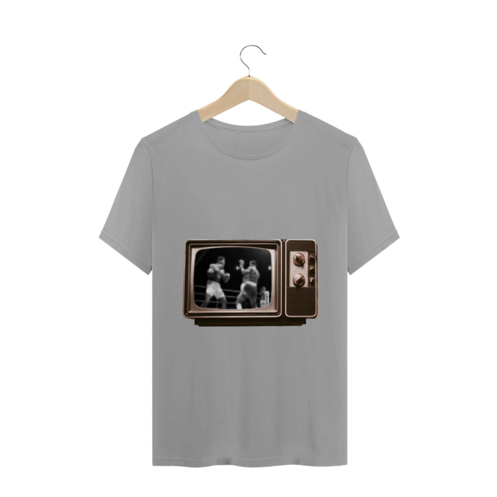 Camiseta Televisão de Madeira - Linha Old Tech