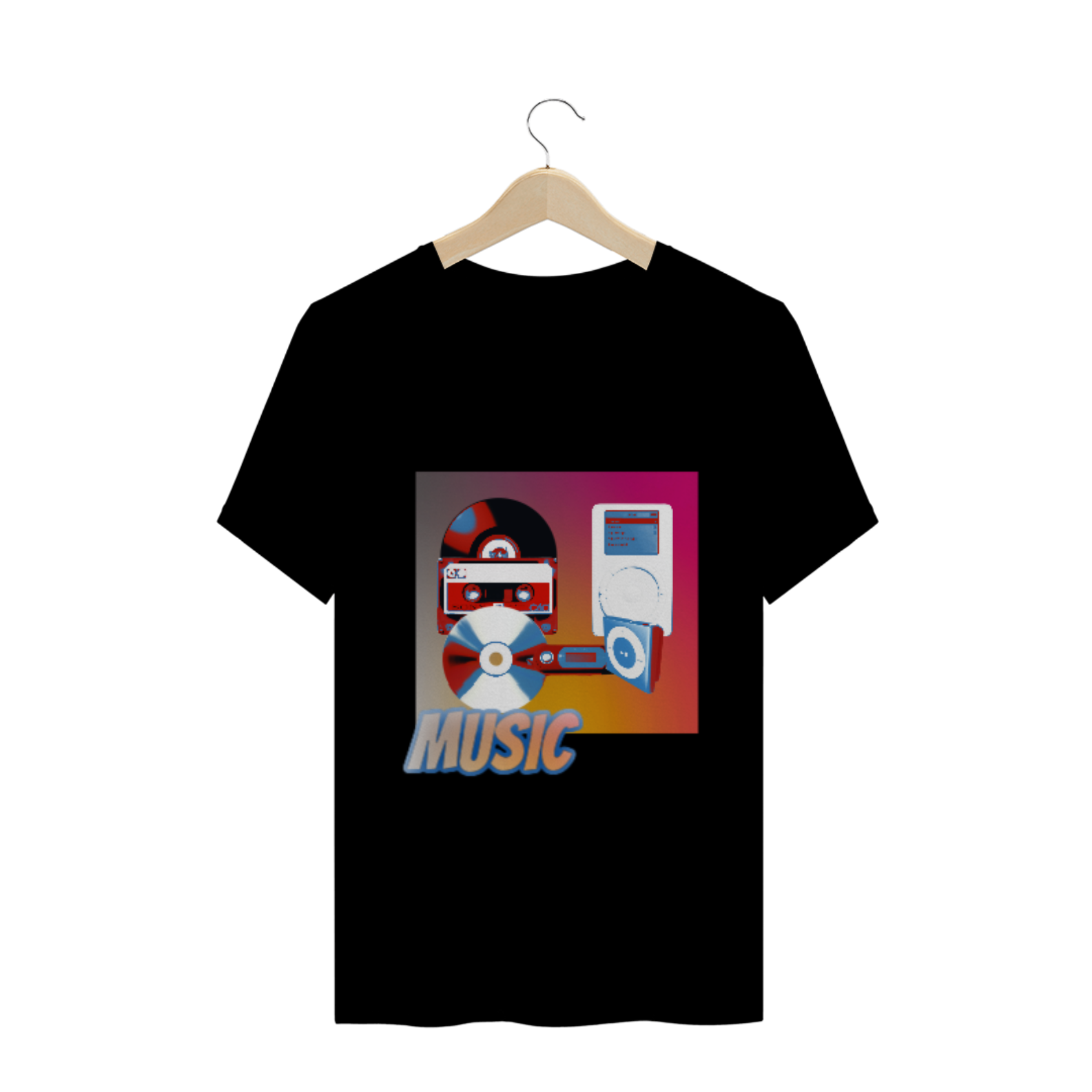 Camiseta Music Evoluiton - Linha Old Tech