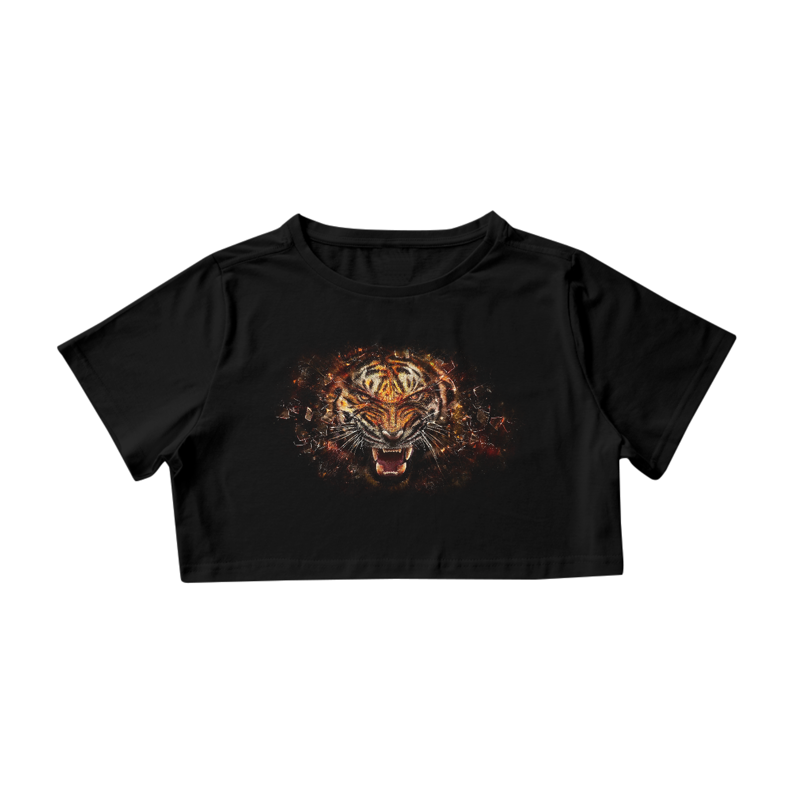 Camisa Cropped Tiger